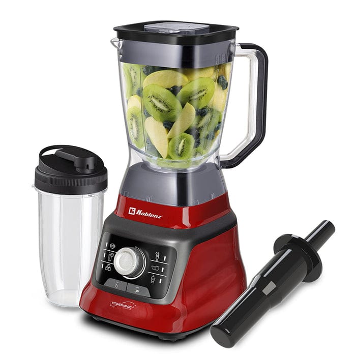 Koblenz LKM 9608 1400-Watt 68-Oz. Professional Blender, Black/Red