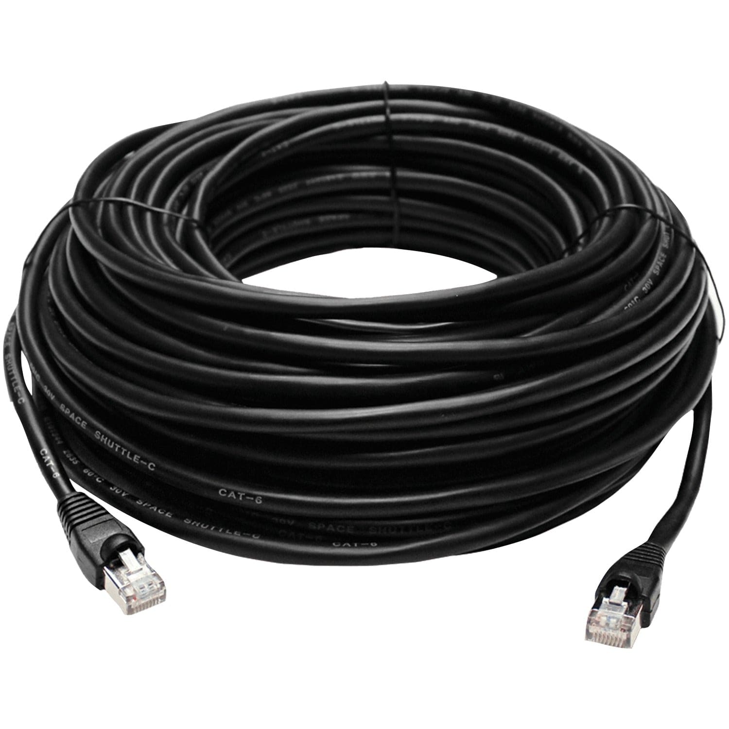 Lorex CAT-6 Outdoor Extension Cable for IP Cameras, Black, 100 Ft.