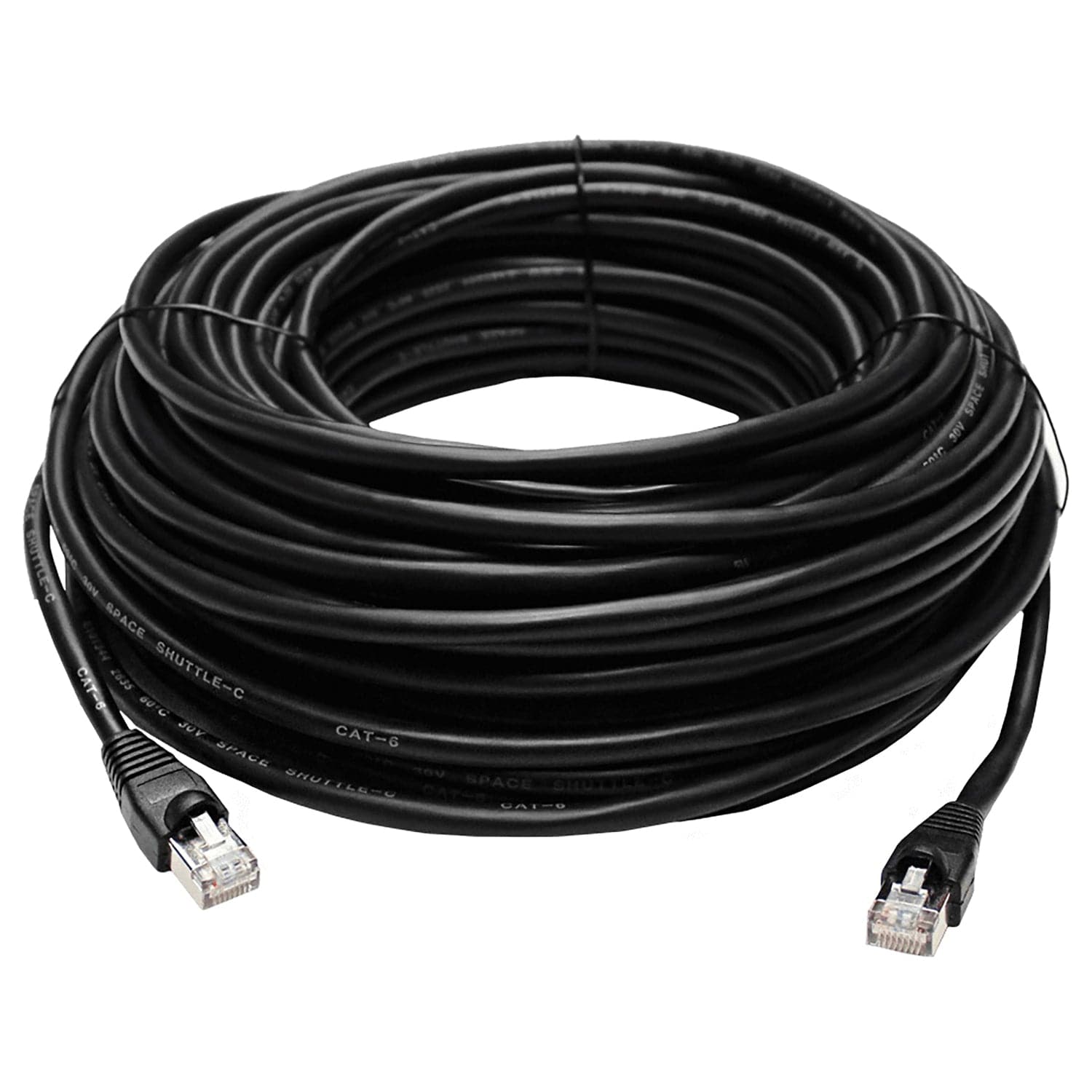 Lorex CAT-6 Outdoor Extension Cable for IP Cameras, Black, 300 Ft.