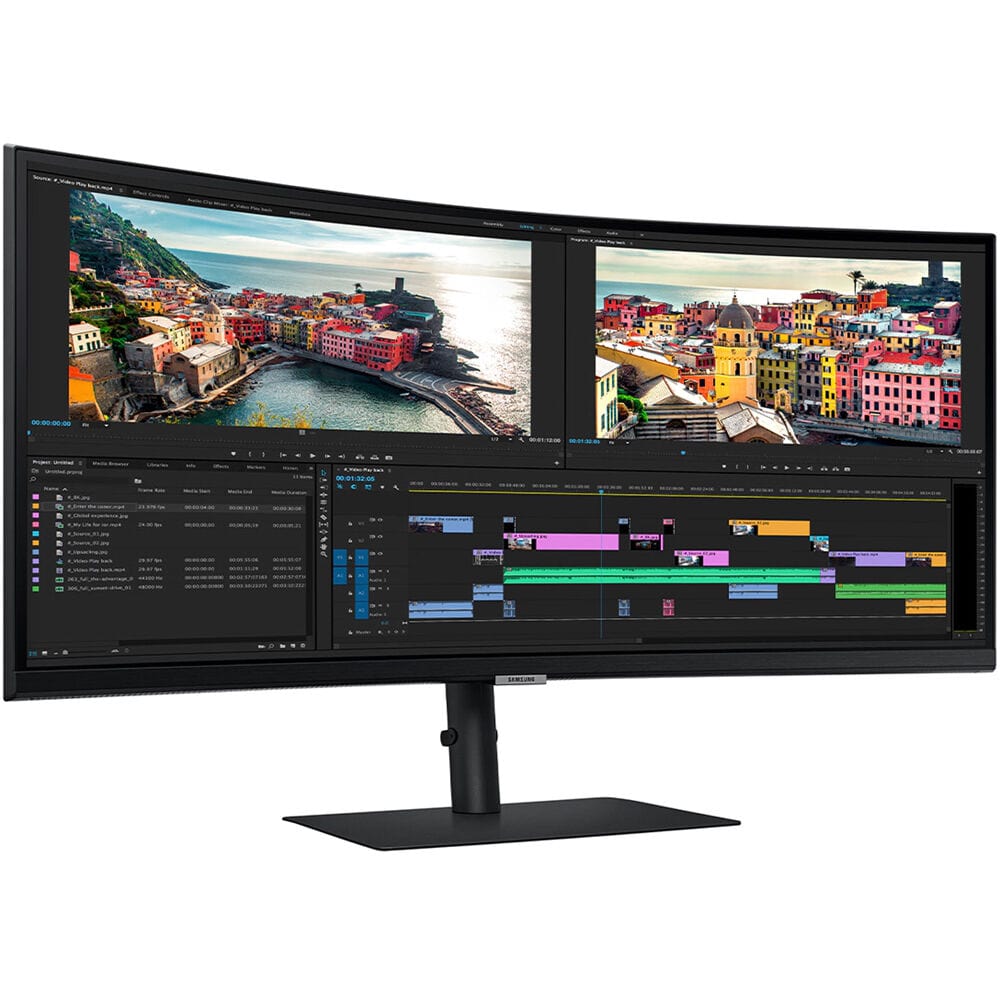 Samsung LS34A654UXNXGO 34" 3840 x 2160 60Hz Ultra-Wide WQHD Curved Monitor - Certified Refurbished