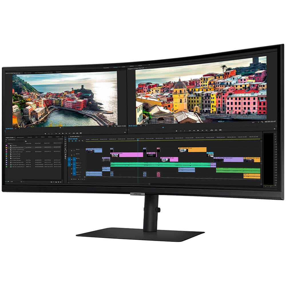 Samsung LS34A654UXNXGO 34" 3840 x 2160 60Hz Ultra-Wide WQHD Curved Monitor - Certified Refurbished