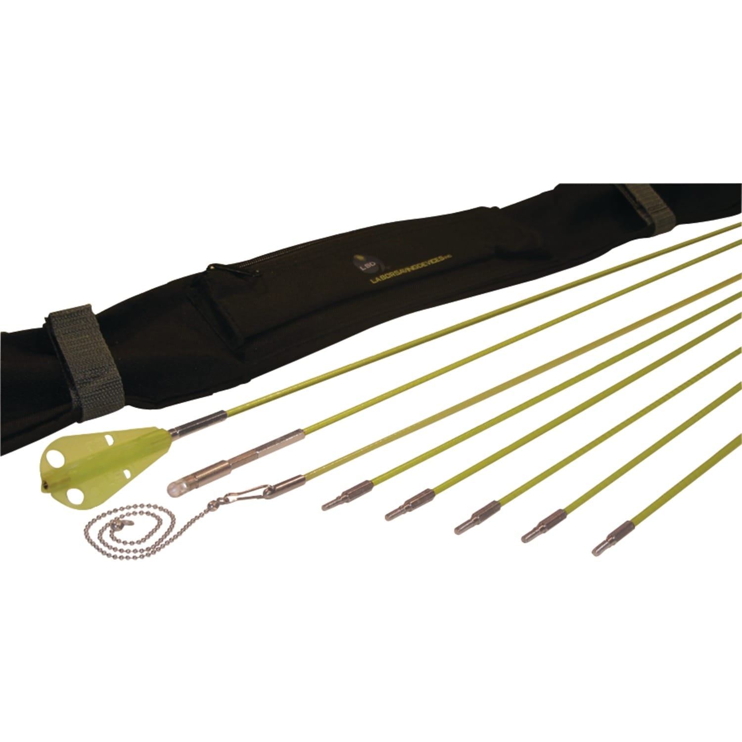 Labor Saving Devices 24-Ft. Creep-Zit Compact FiberFuse Wire-Running Rod Kit