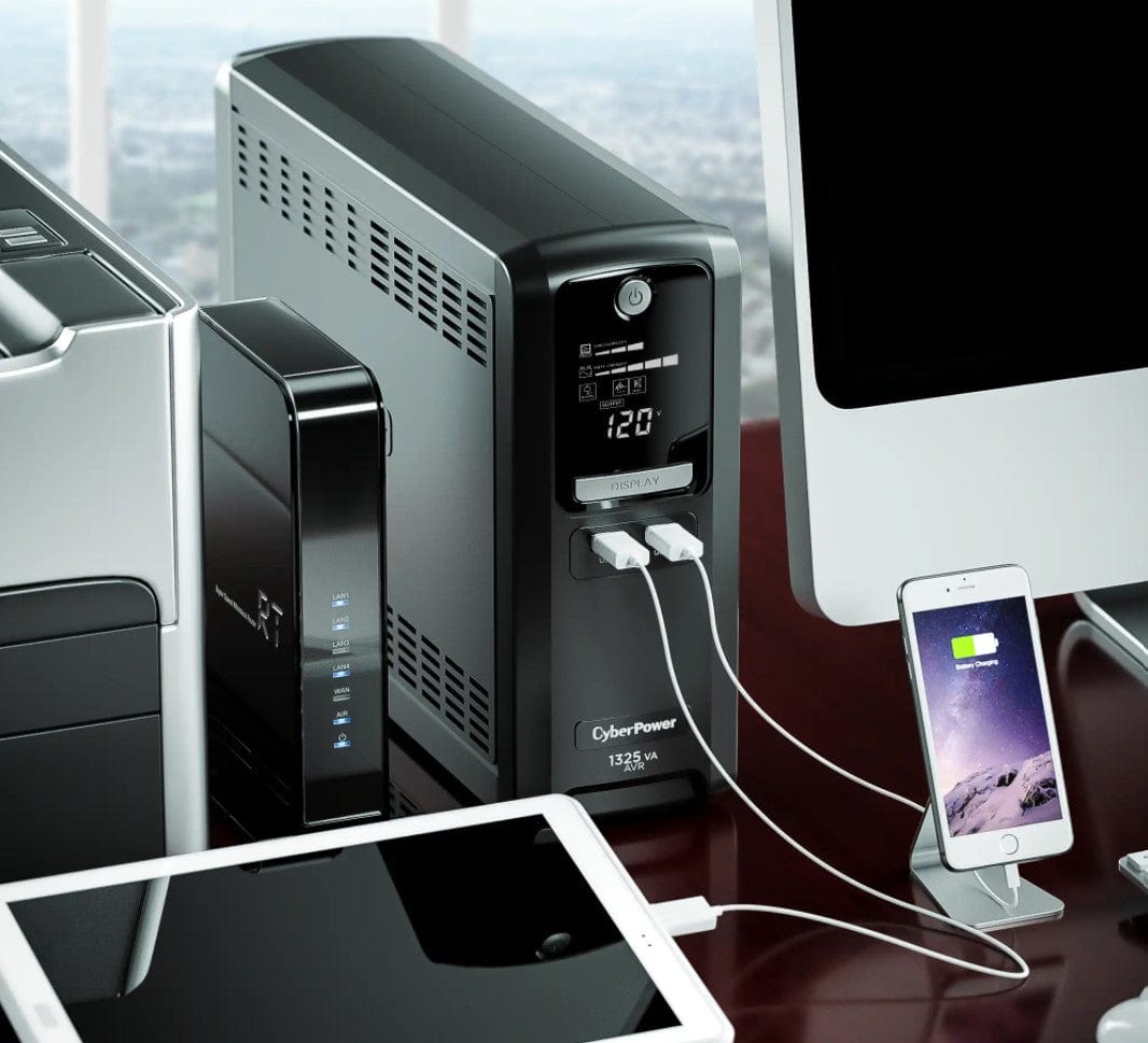 CyberPower LX1325GU 1325 VA / 810 W 10 Outlets Battery Backup UPS - New Battery Certified Refurbished