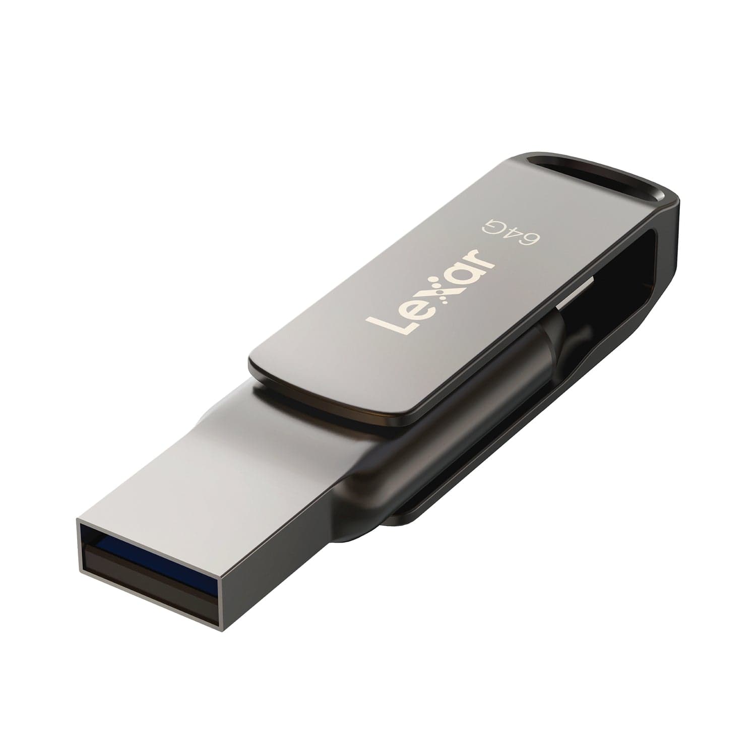 Lexar JumpDrive D400 USB 3.2 Gen 1 Dual Drive with USB-C and USB-A Connectors, 64 GB