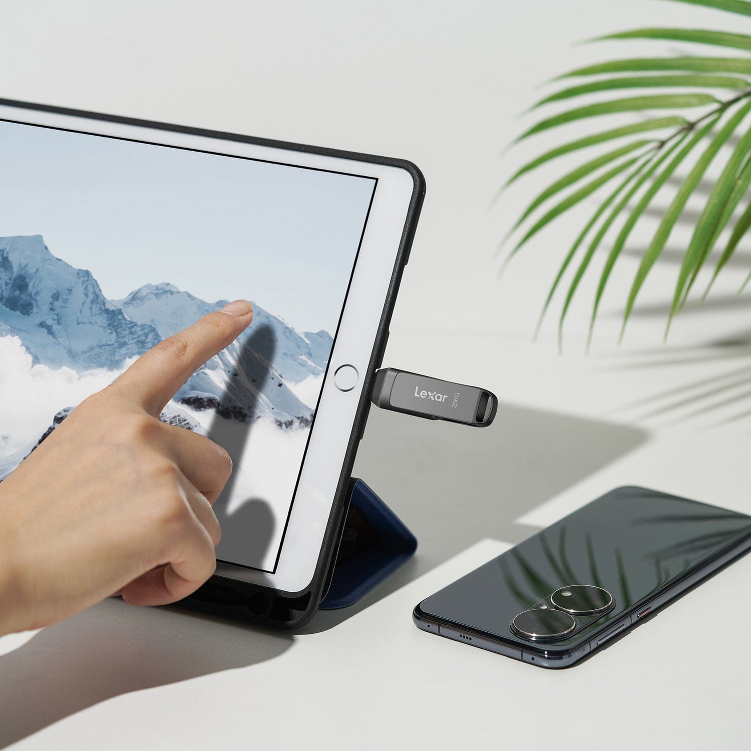 Lexar JumpDrive D400 USB 3.2 Gen 1 Dual Drive with USB-C and USB-A Connectors, 512 GB