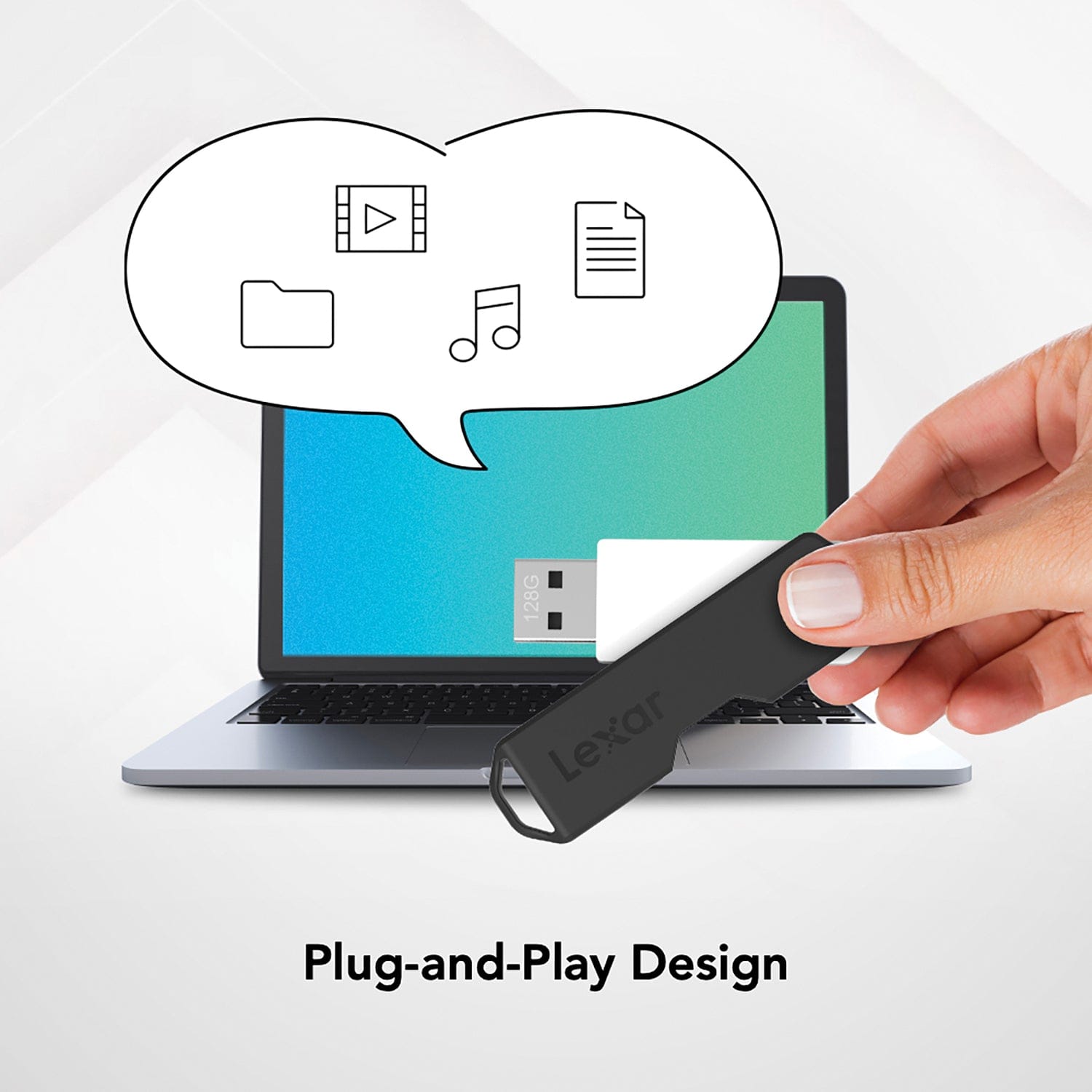 Lexar JumpDrive TwistTurn2 USB 2.0 Flash Drive, 128 GB