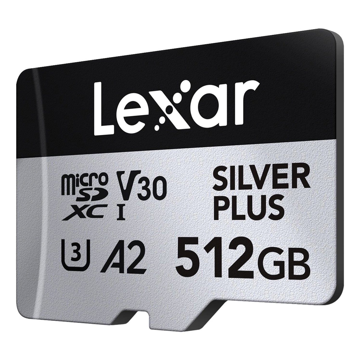 Lexar Professional SILVER PLUS Series microSDXC UHS-I Card with SD Adapter, 512 GB
