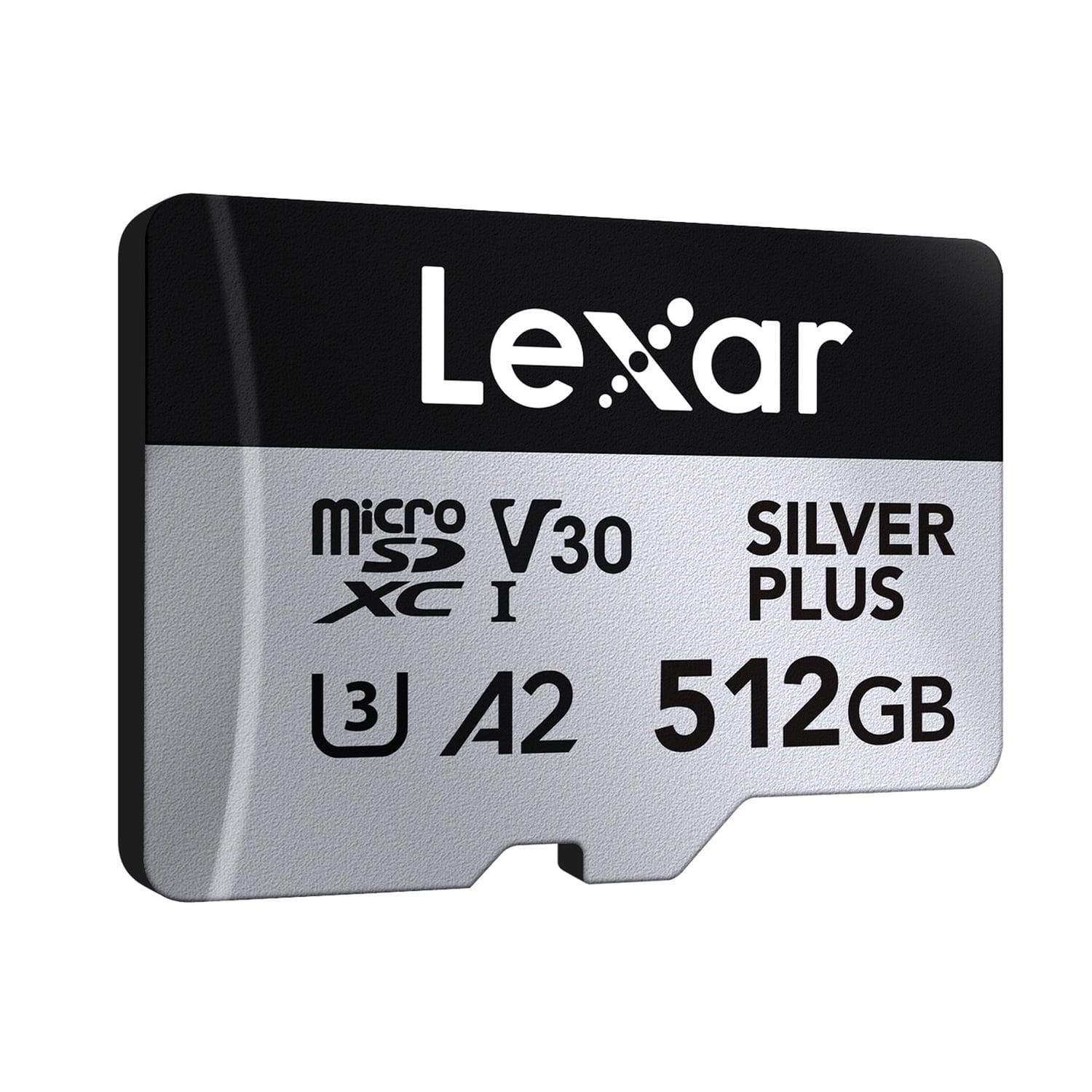 Lexar Professional SILVER PLUS Series microSDXC UHS-I Card with SD Adapter, 512 GB