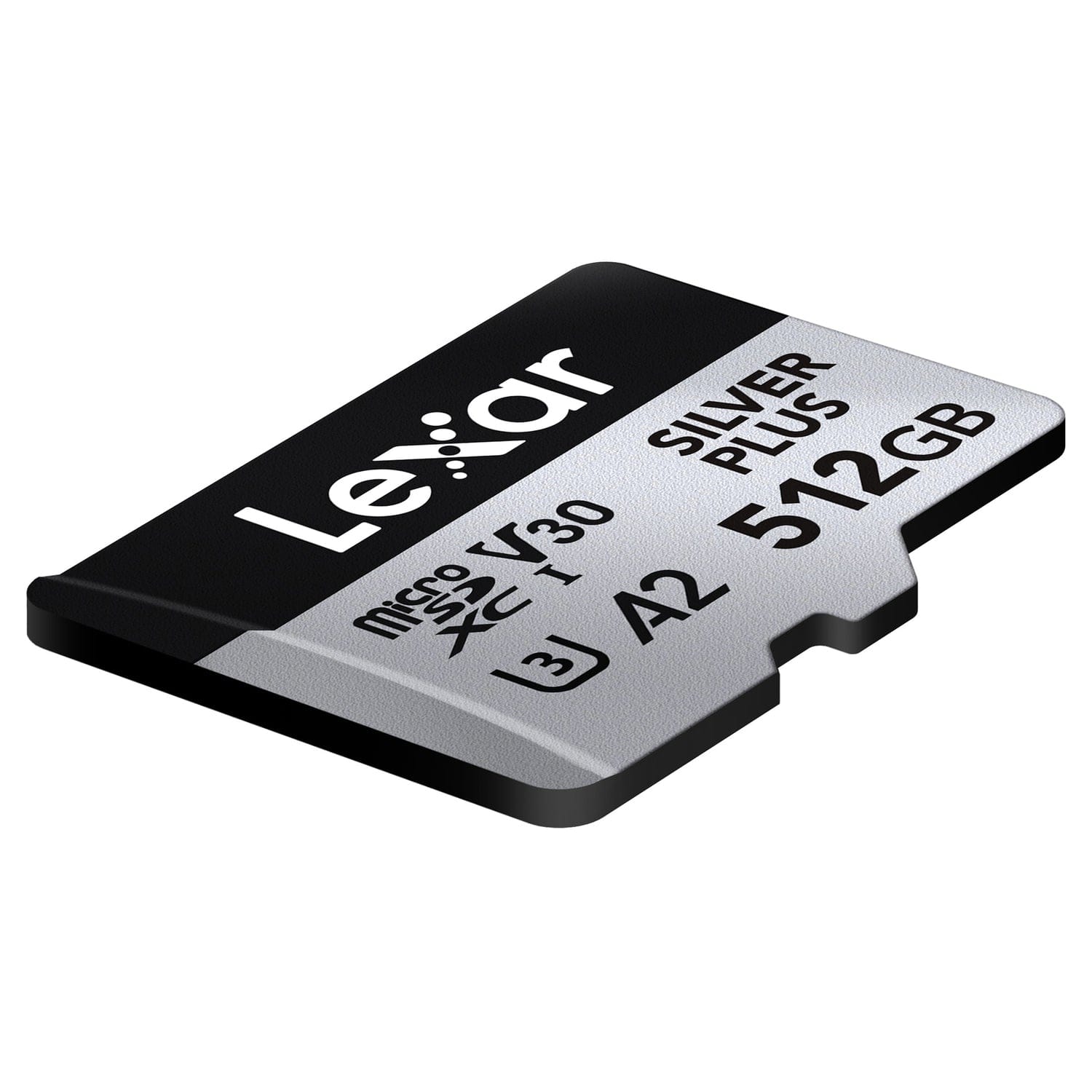 Lexar Professional SILVER PLUS Series microSDXC UHS-I Card with SD Adapter, 512 GB