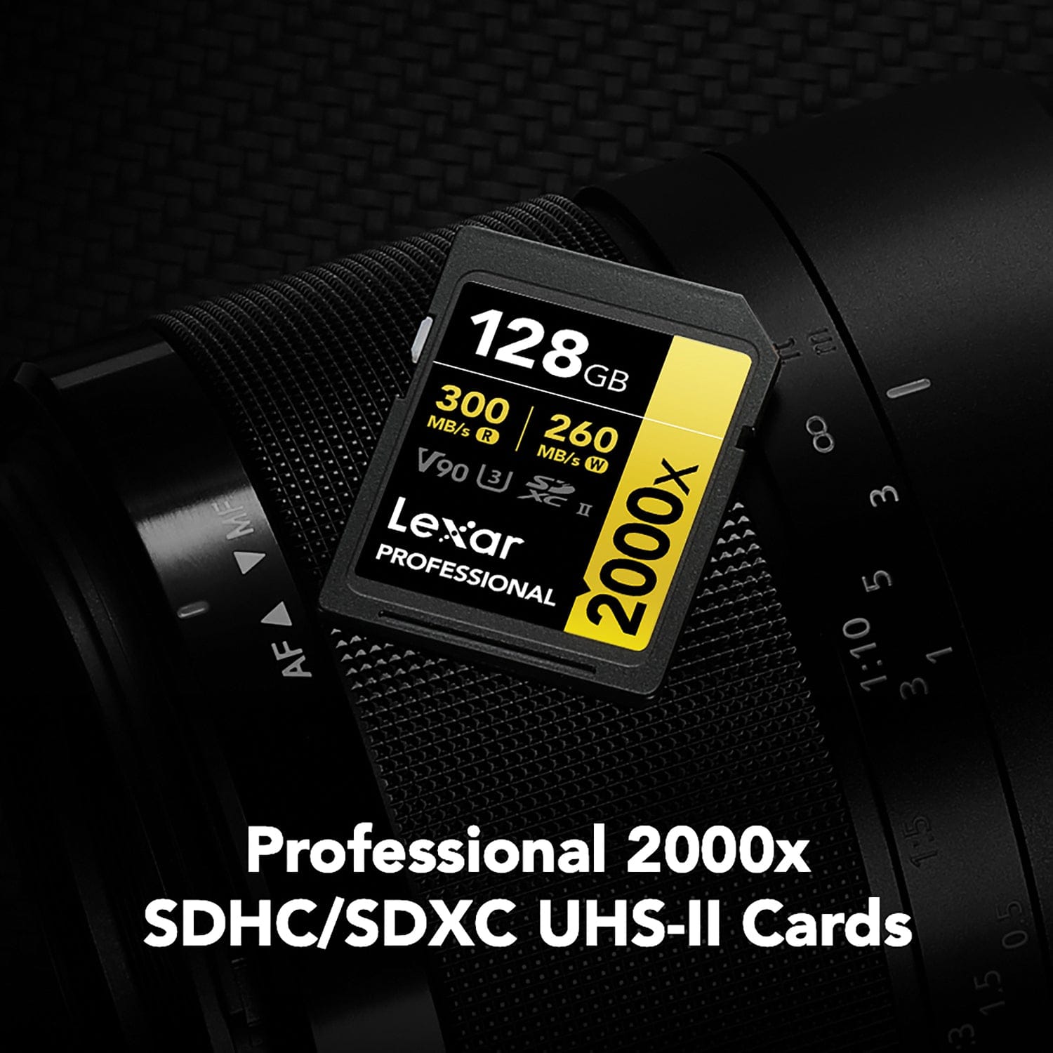Lexar Professional 2000x SDHC/SDXC UHS-II Card, 128 GB