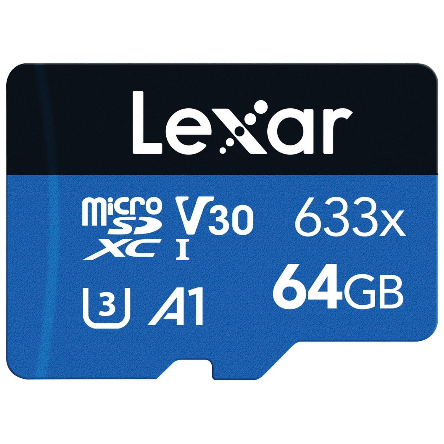 Lexar High-Performance BLUE Series 633x microSDHC/microSDXC UHS-I Card, 64 GB