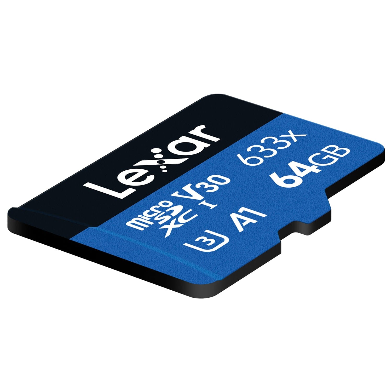 Lexar High-Performance BLUE Series 633x microSDHC/microSDXC UHS-I Card, 64 GB