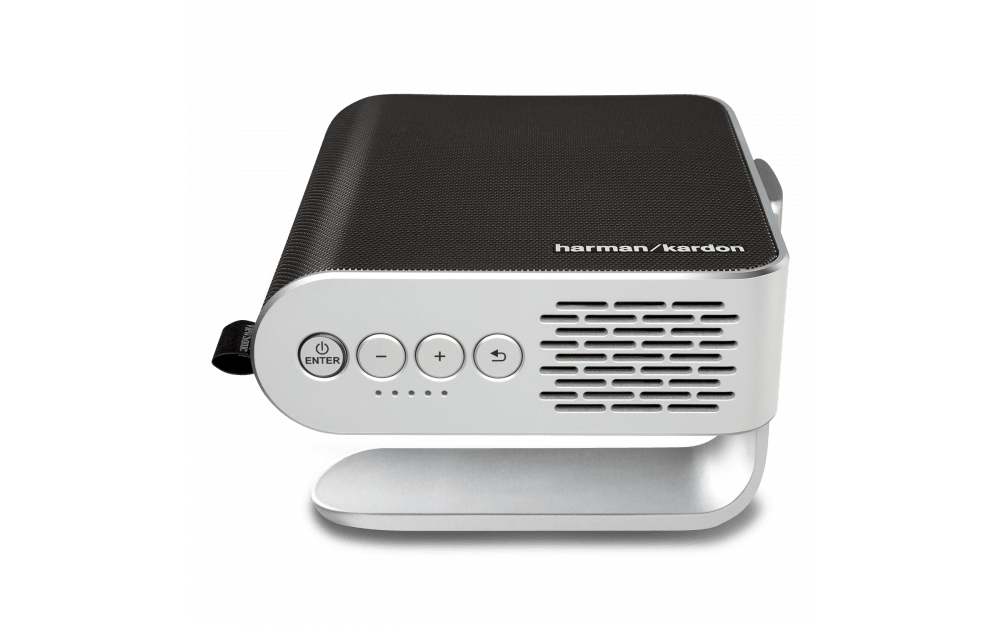 ViewSonic Portable Projector with Dual Harman Kardon Speakers, HDMI, USB C and Built-in Battery - Refurbished