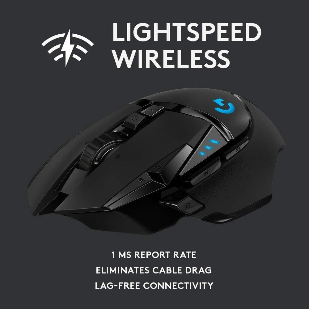 Logitech G502 Lightspeed Wireless Optical Gaming Mouse - Refurbished