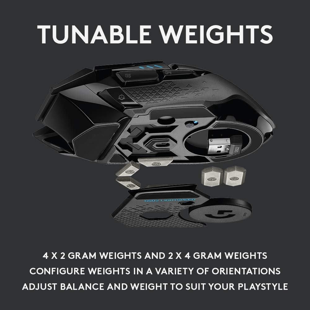 Logitech G502 Lightspeed Wireless Optical Gaming Mouse - Refurbished