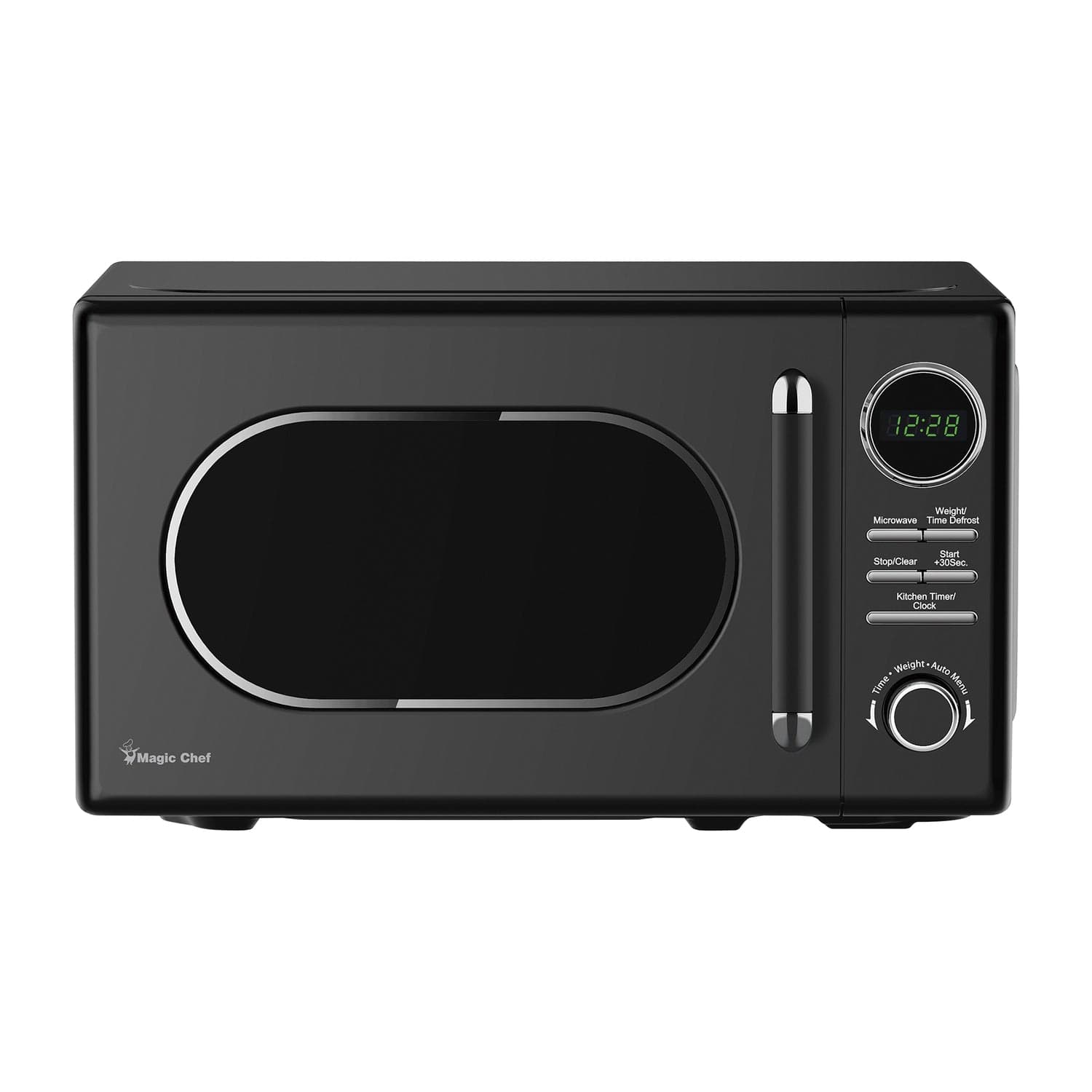 Magic Chef 0.7-Cu. Ft. 700-Watt Retro Countertop Microwave, Black
