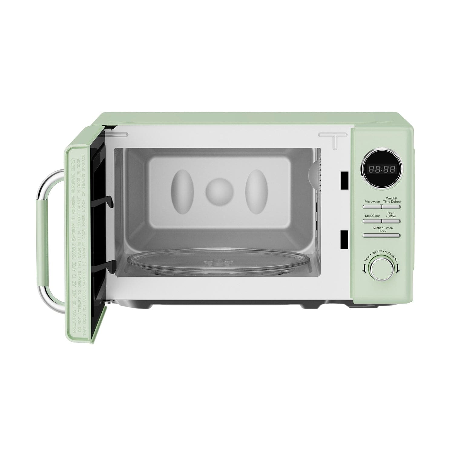 Magic Chef 0.7-Cu. Ft. 700-Watt Retro Countertop Microwave, Green
