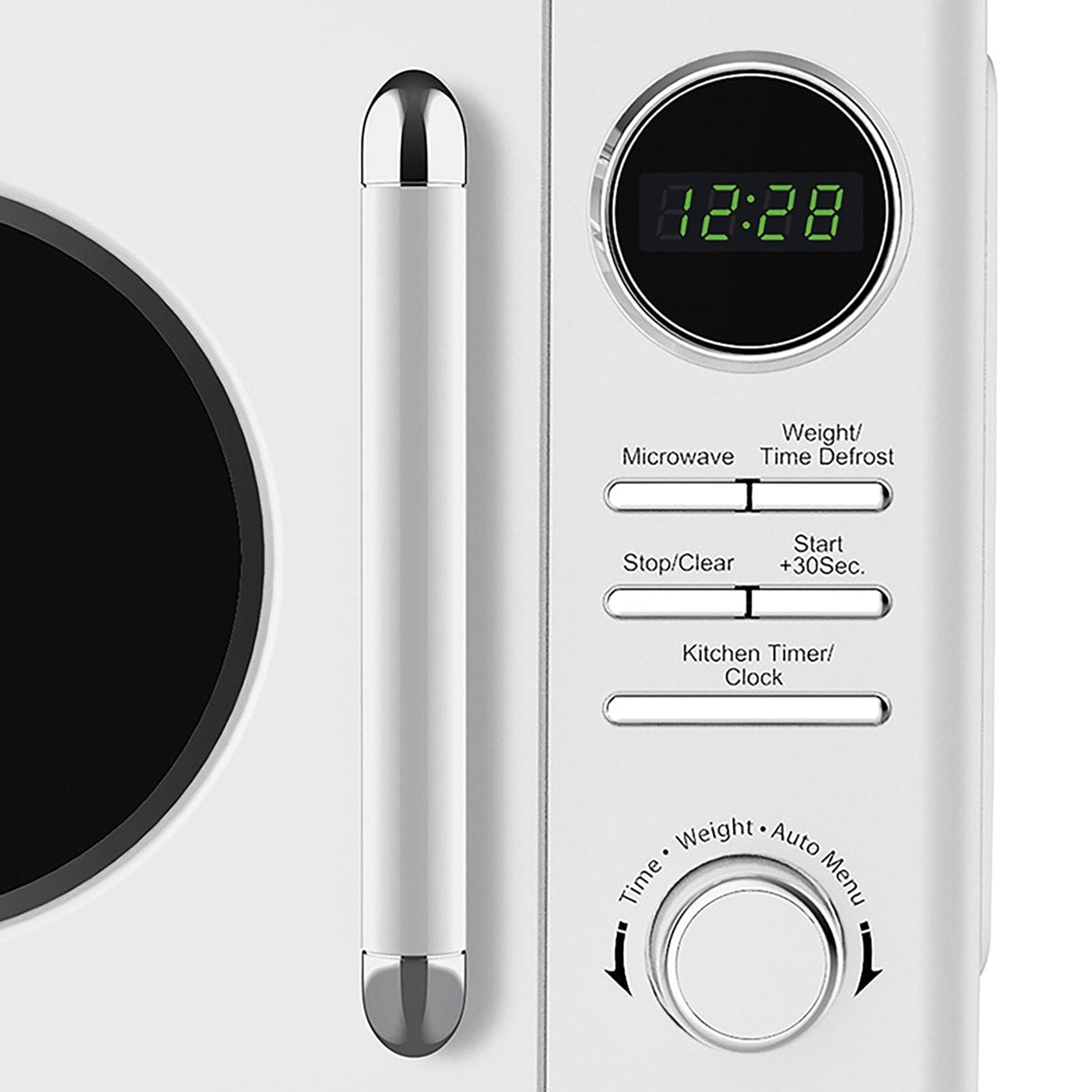 Magic Chef 0.7-Cu. Ft. 700-Watt Retro Countertop Microwave, White