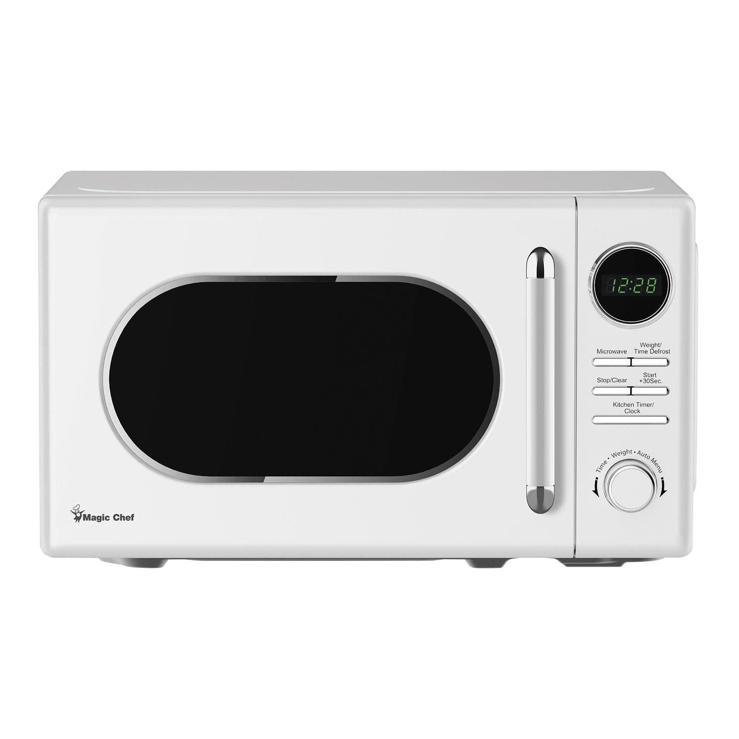 Magic Chef 0.7-Cu. Ft. 700-Watt Retro Countertop Microwave, White