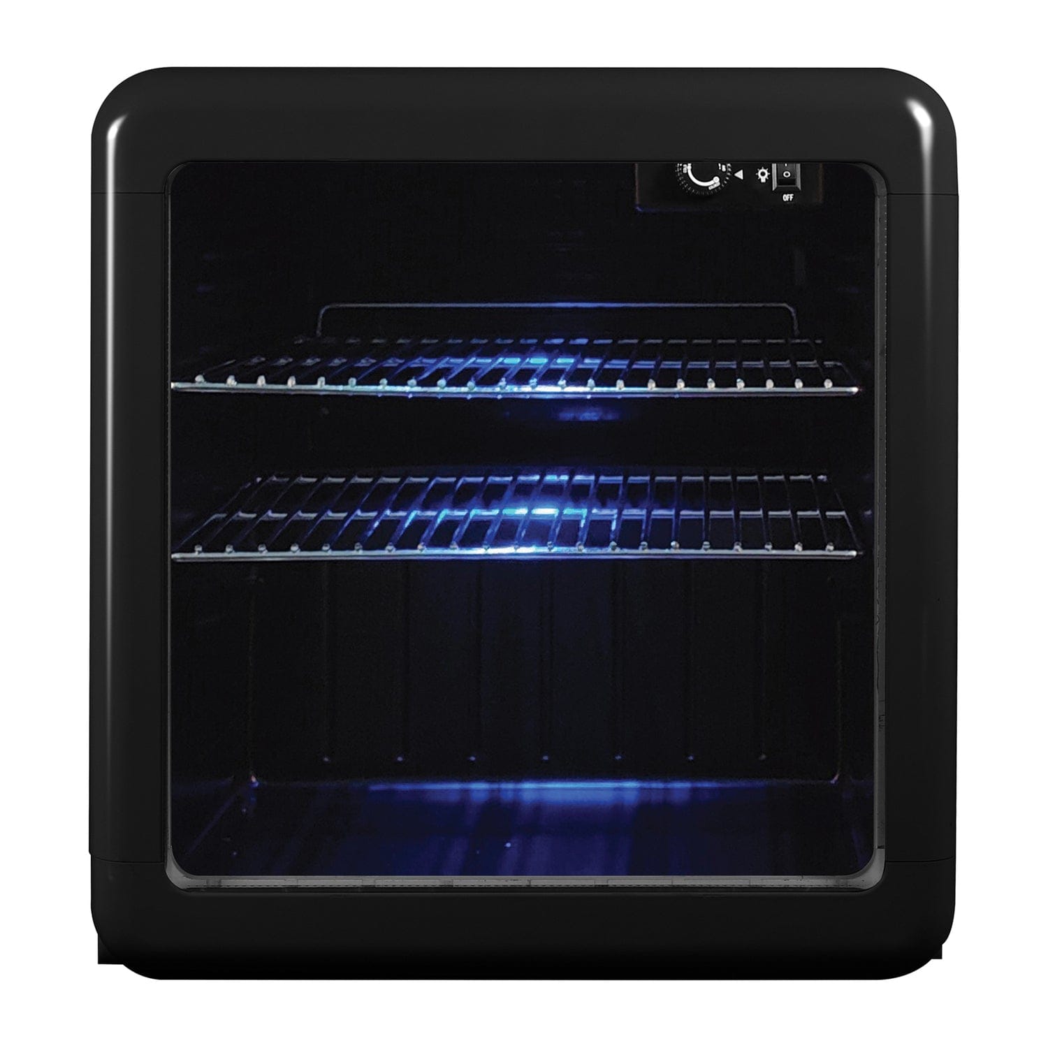 Magic Chef 1.7-Cu. Ft. Retro Beverage Cooler, Black