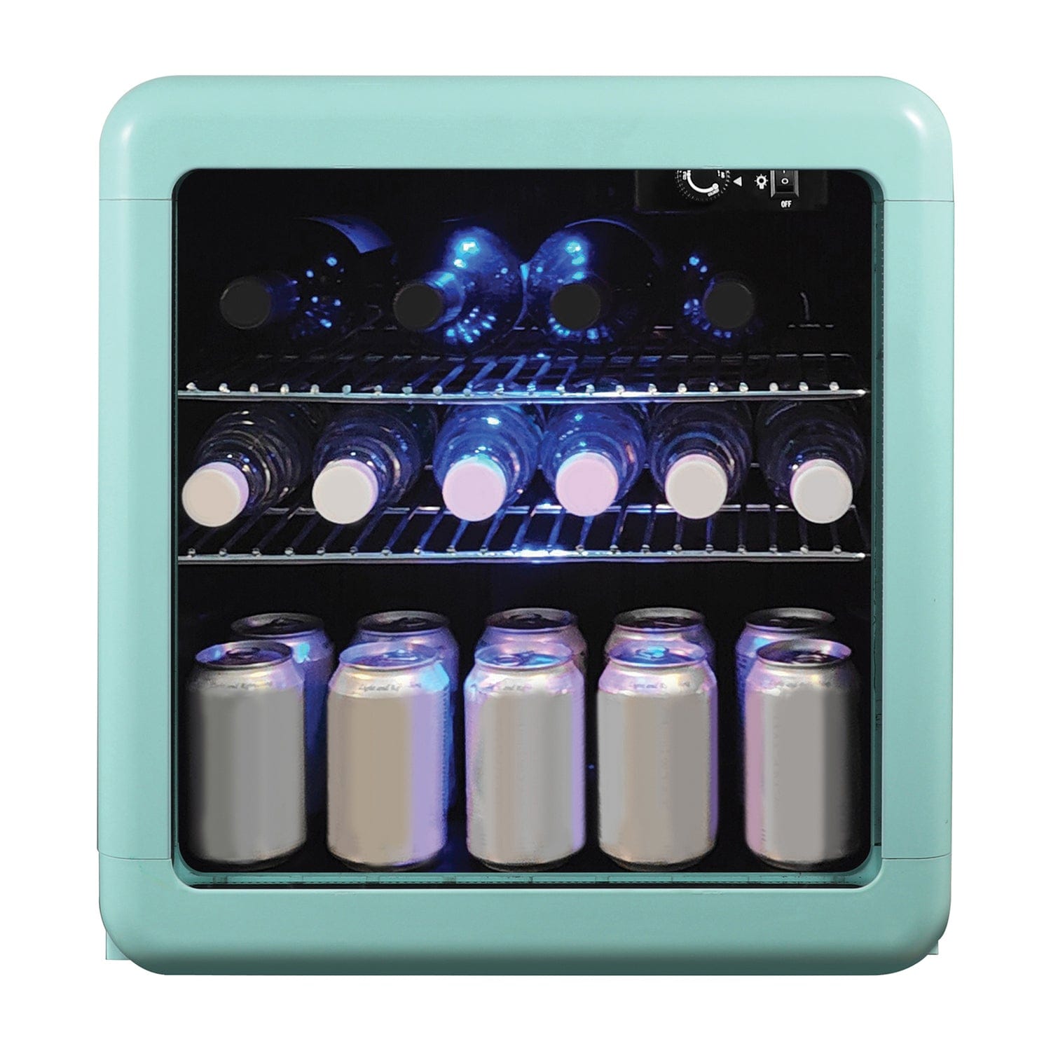 Magic Chef 1.7-Cu. Ft. Retro Beverage Cooler, Green