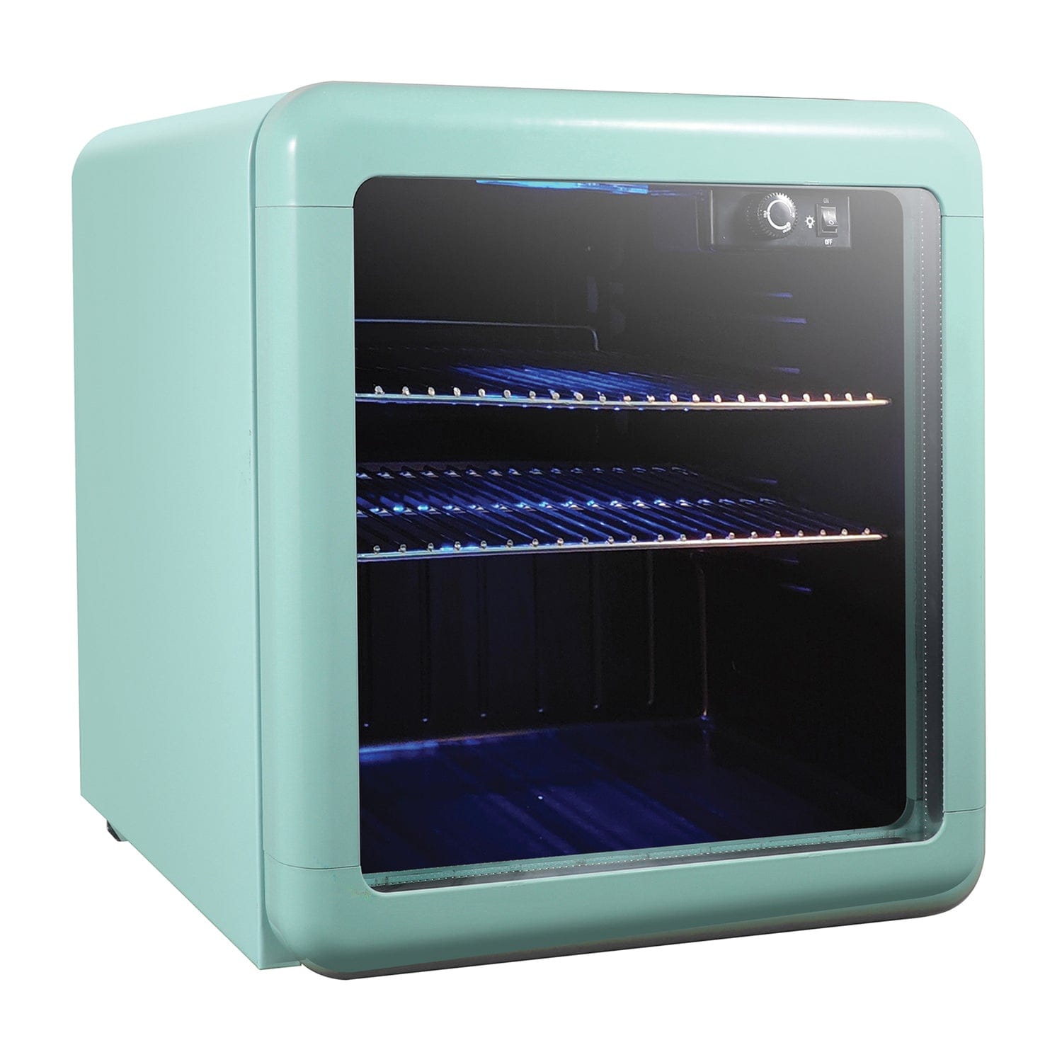 Magic Chef 1.7-Cu. Ft. Retro Beverage Cooler, Green
