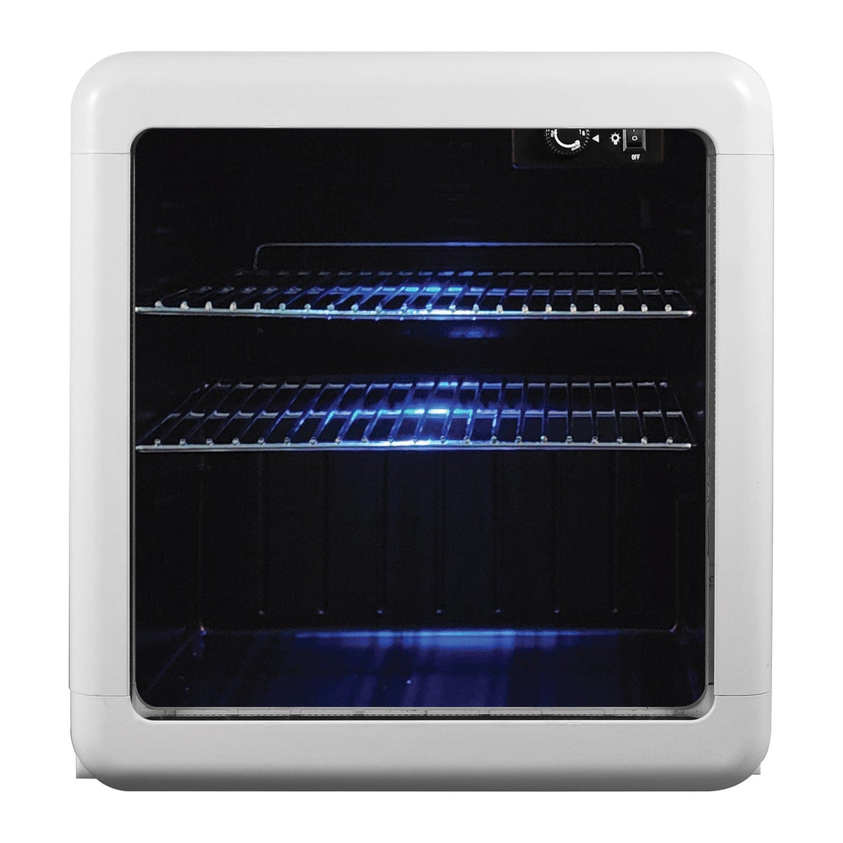 Magic Chef 1.7-Cu. Ft. Retro Beverage Cooler, White