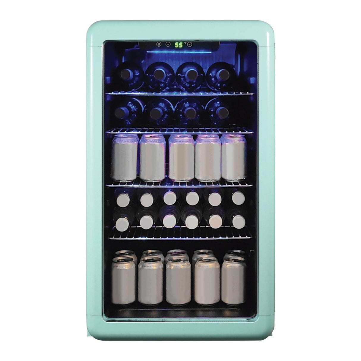 Magic Chef 3.4-Cu. Ft. Retro Beverage Cooler, Green