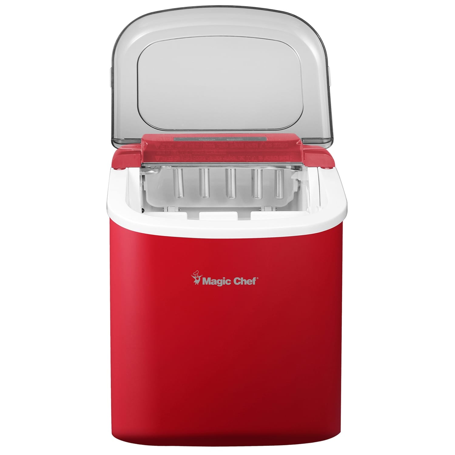 Magic Chef Portable Countertop Ice Maker, 27 Lbs. per Day, Red