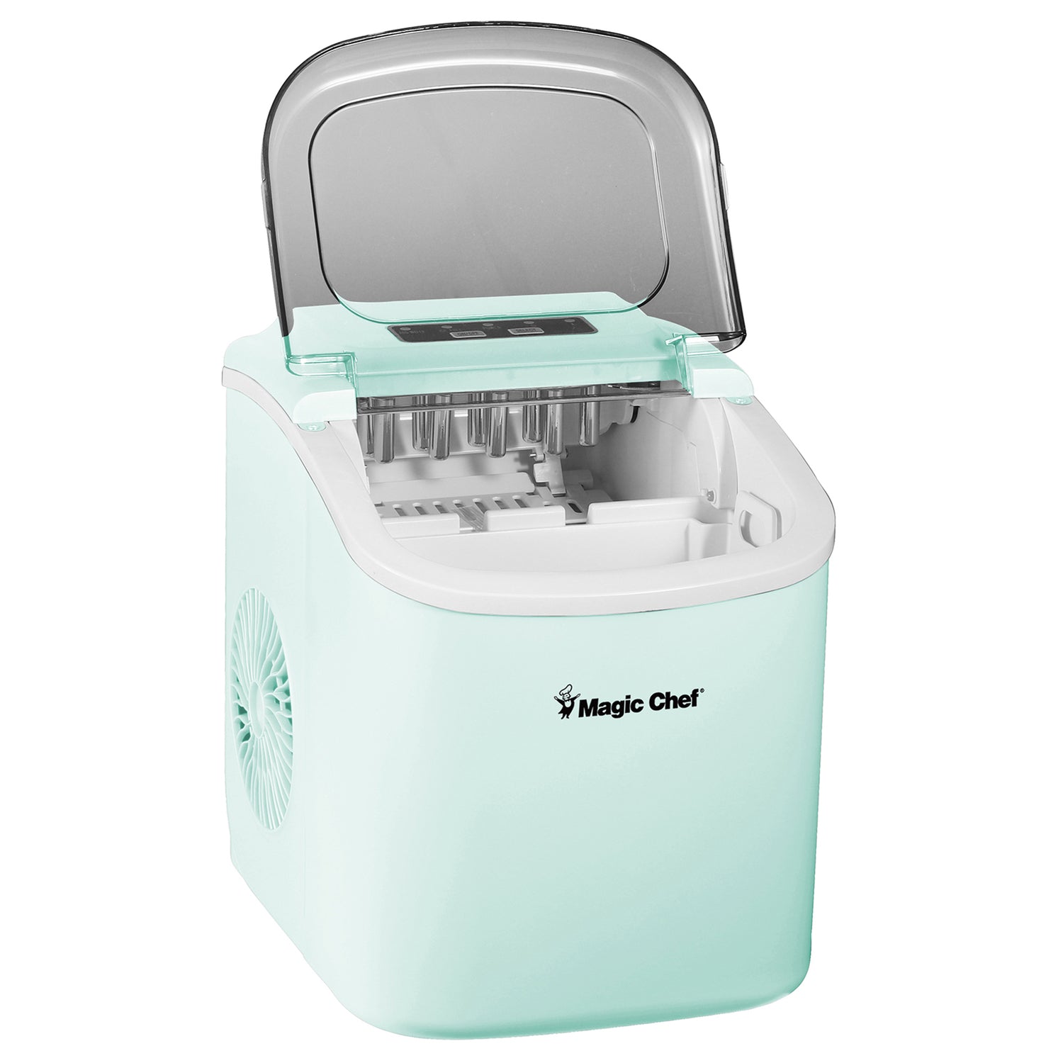 Magic Chef Portable Countertop Ice Maker, 27 Lbs. per Day, Mint Green