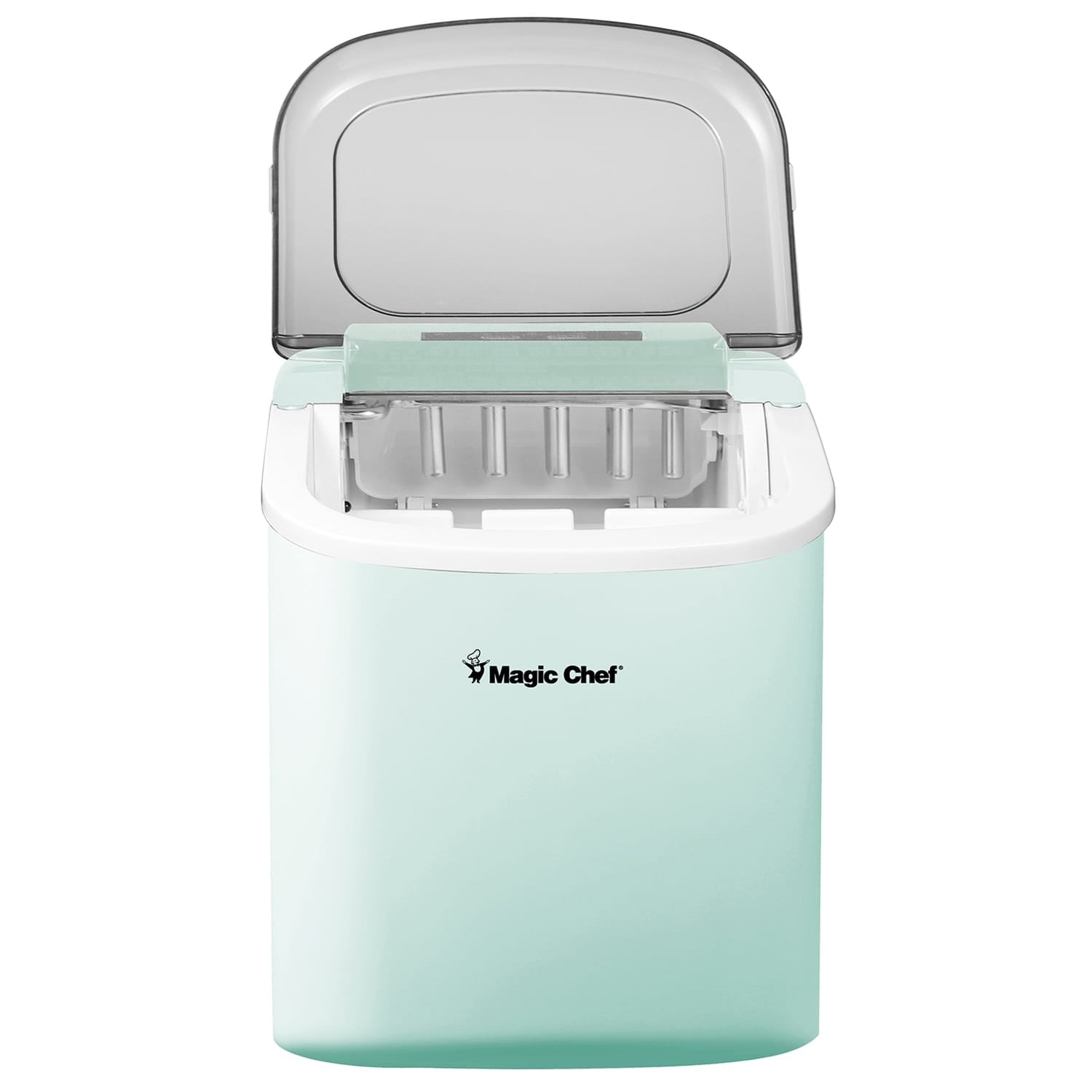 Magic Chef Portable Countertop Ice Maker, 27 Lbs. per Day, Mint Green