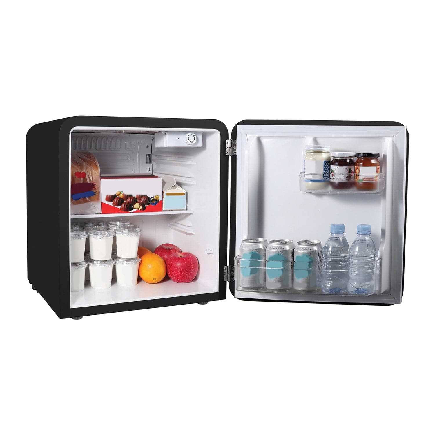 Magic Chef 1.6-Cu. Ft. ENERGY-STAR Certified Retro Mini Fridge with Manual Defrost, Black