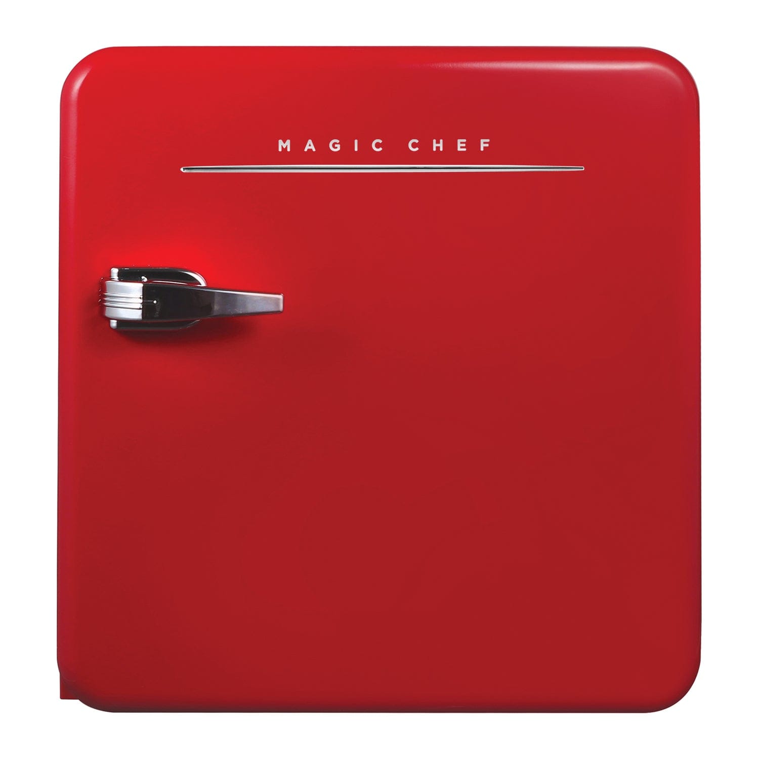 Magic Chef 1.6-Cu. Ft. ENERGY-STAR Certified Retro Mini Fridge with Manual Defrost, Red