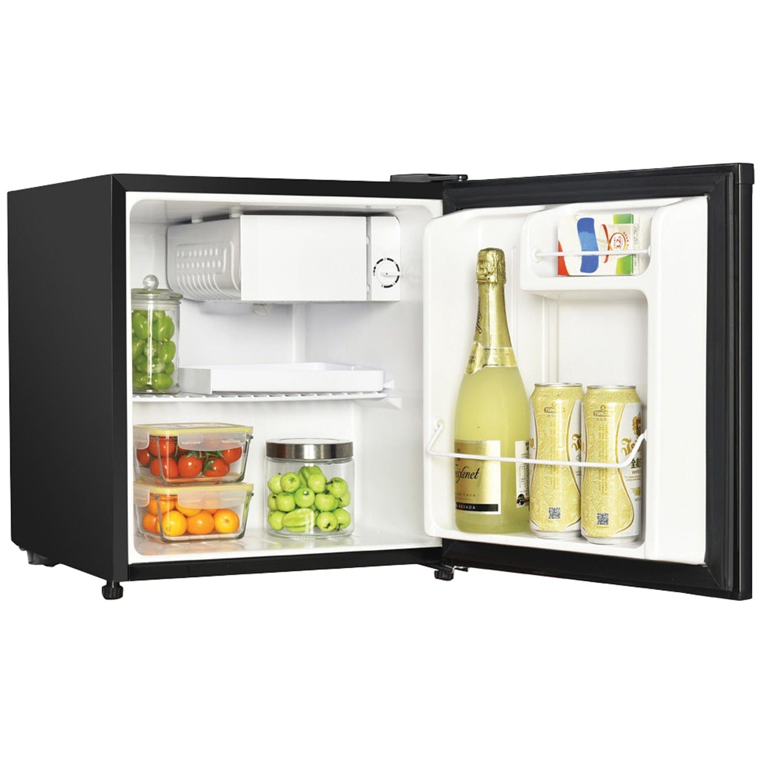Magic Chef 1.7 Cubic-ft Manual Defrost Refrigerator, Black
