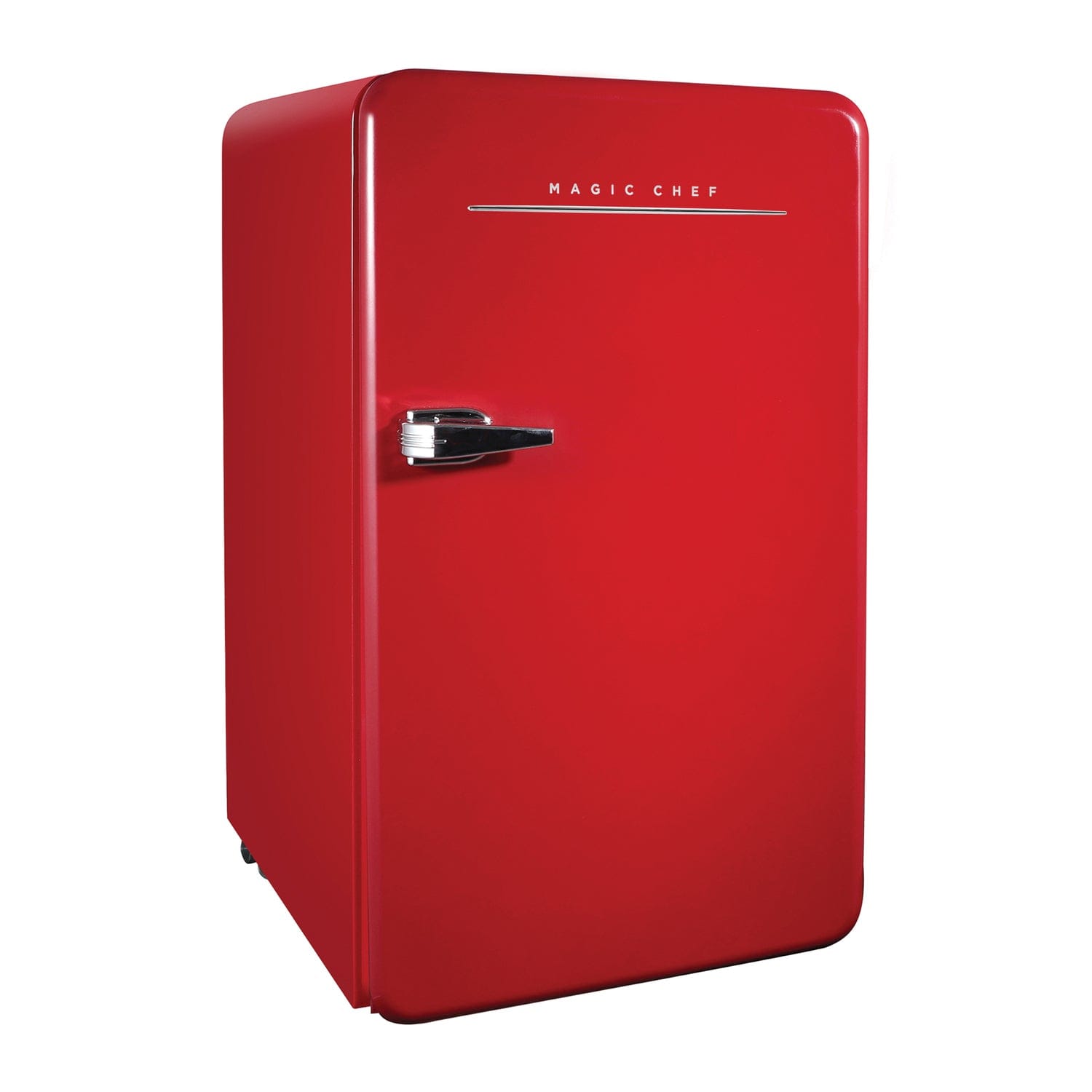 Magic Chef 3.2-Cu. Ft. ENERGY-STAR Certified Retro Mini Fridge with Manual Defrost, Red