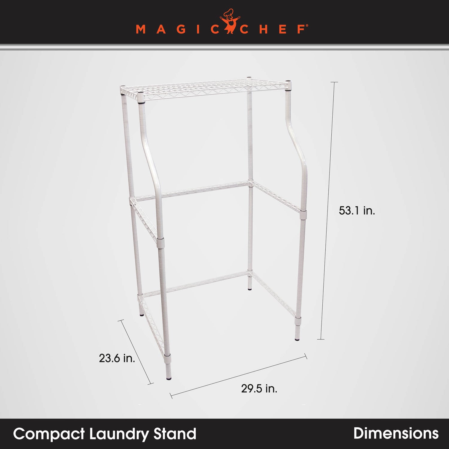 Magic Chef Compact Laundry Dryer Stand, Black
