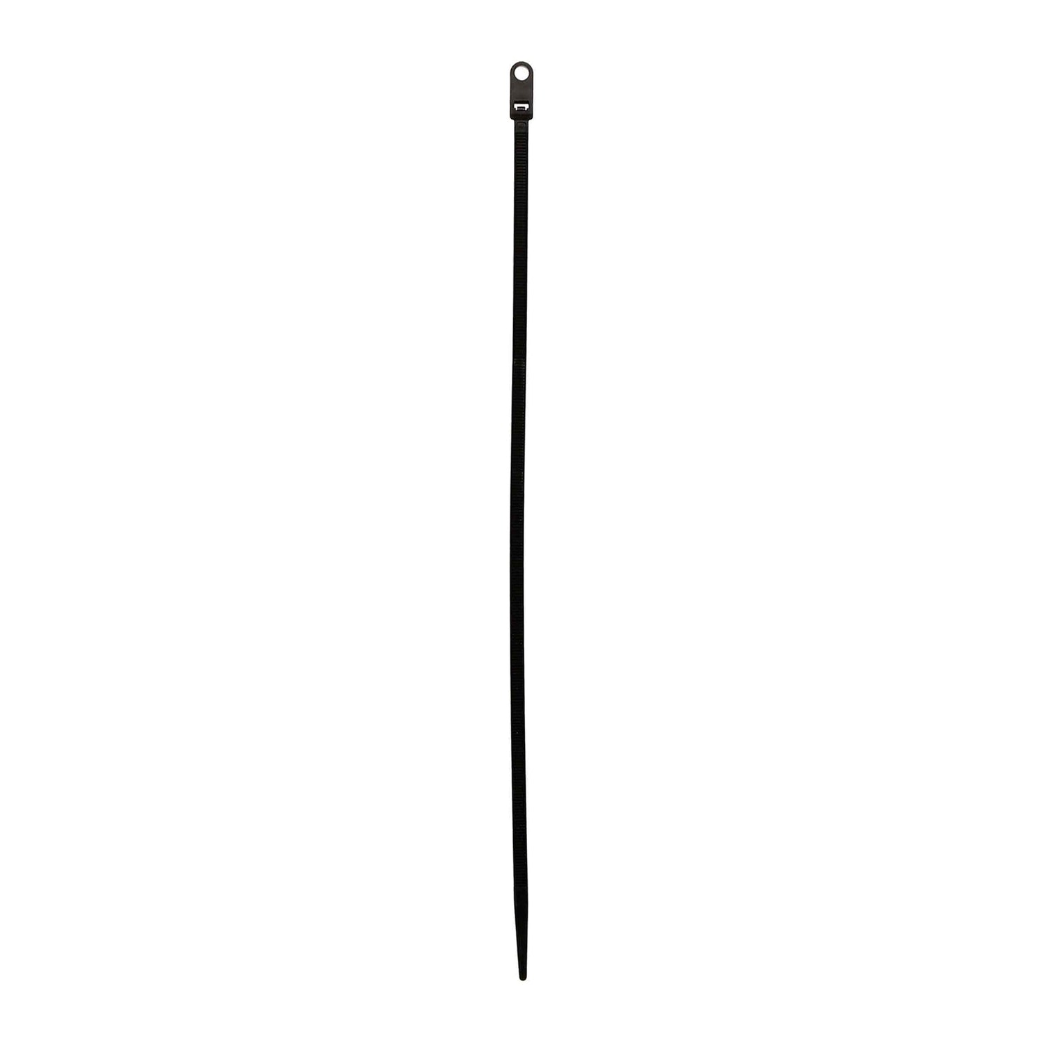 Install Bay Cable Ties with Mounting-Hole Screw-Down Head, 50-Lb. Tensile Strength, 100 Count, 11 In.