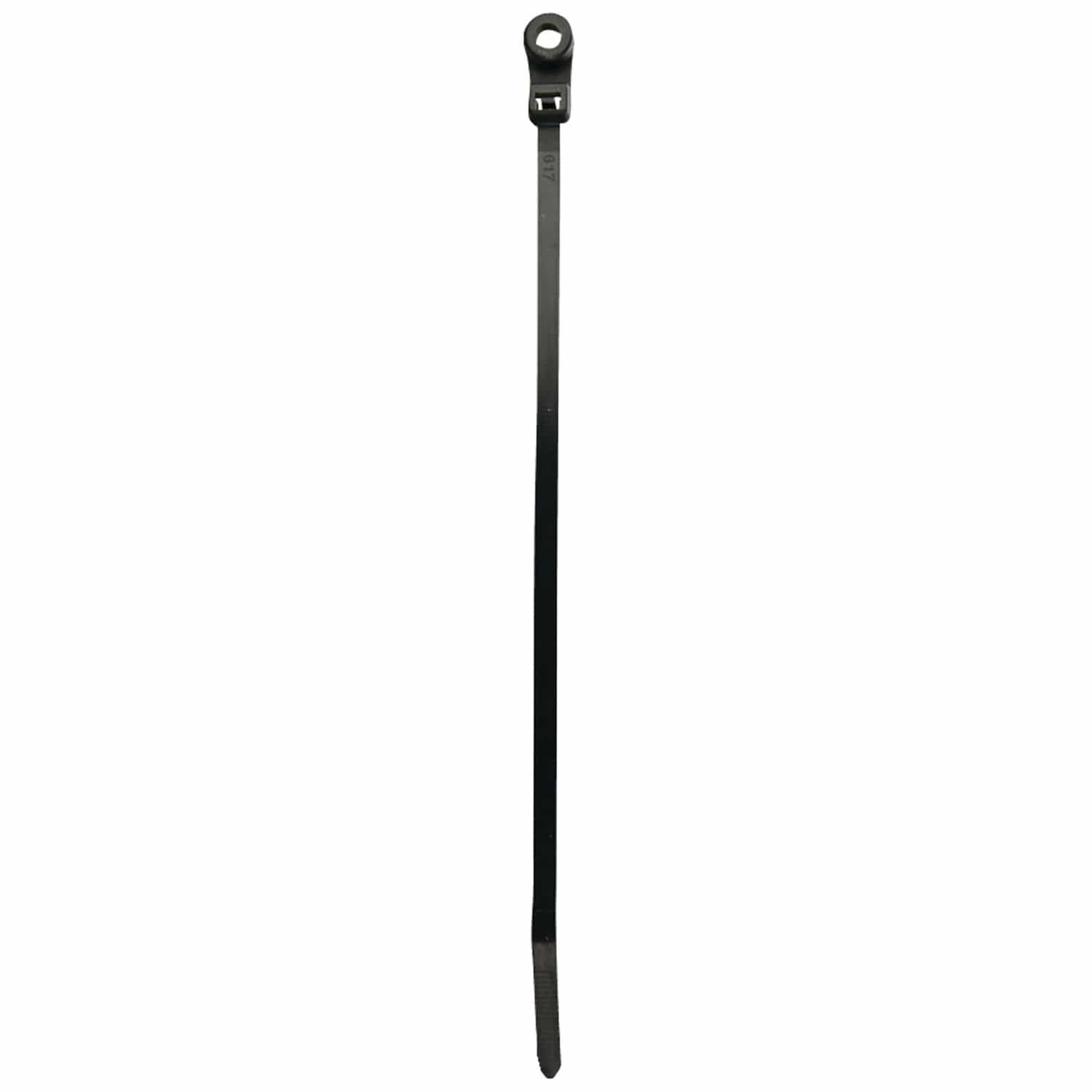 Install Bay Cable Ties with Mounting-Hole Screw-Down Head, 50-Lb. Tensile Strength, 100 Count, 7 In.
