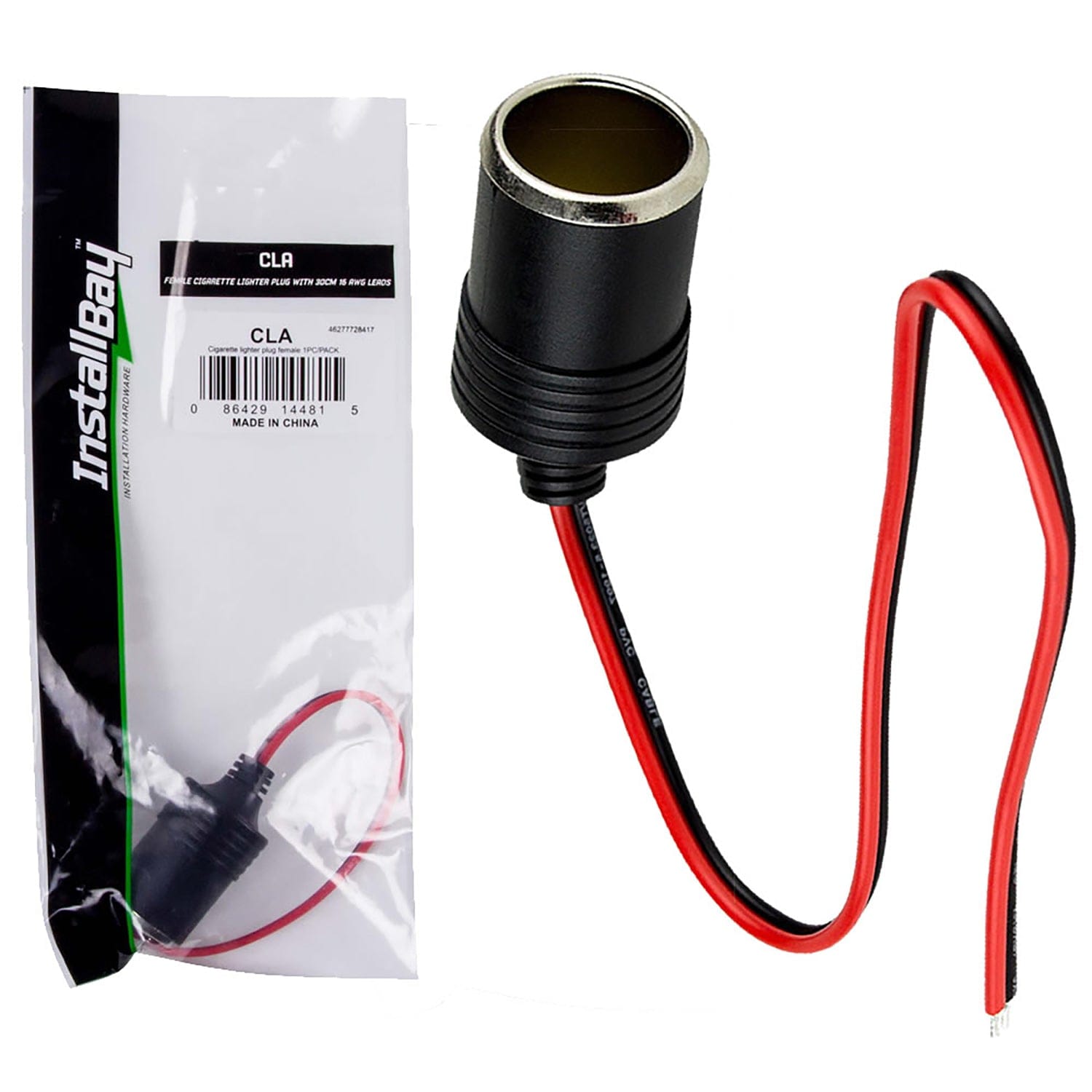 Install Bay 12-Volt Cigarette-Lighter Adapter, Female