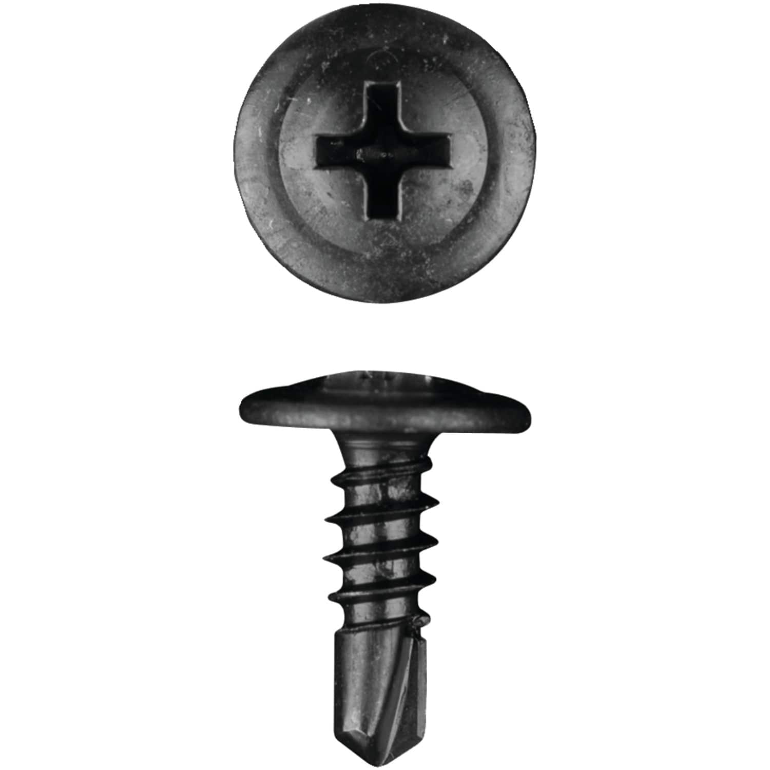 Install Bay Phillips Wafer-Head #8 Tek Screws, 500 Pack, 0.5 In.