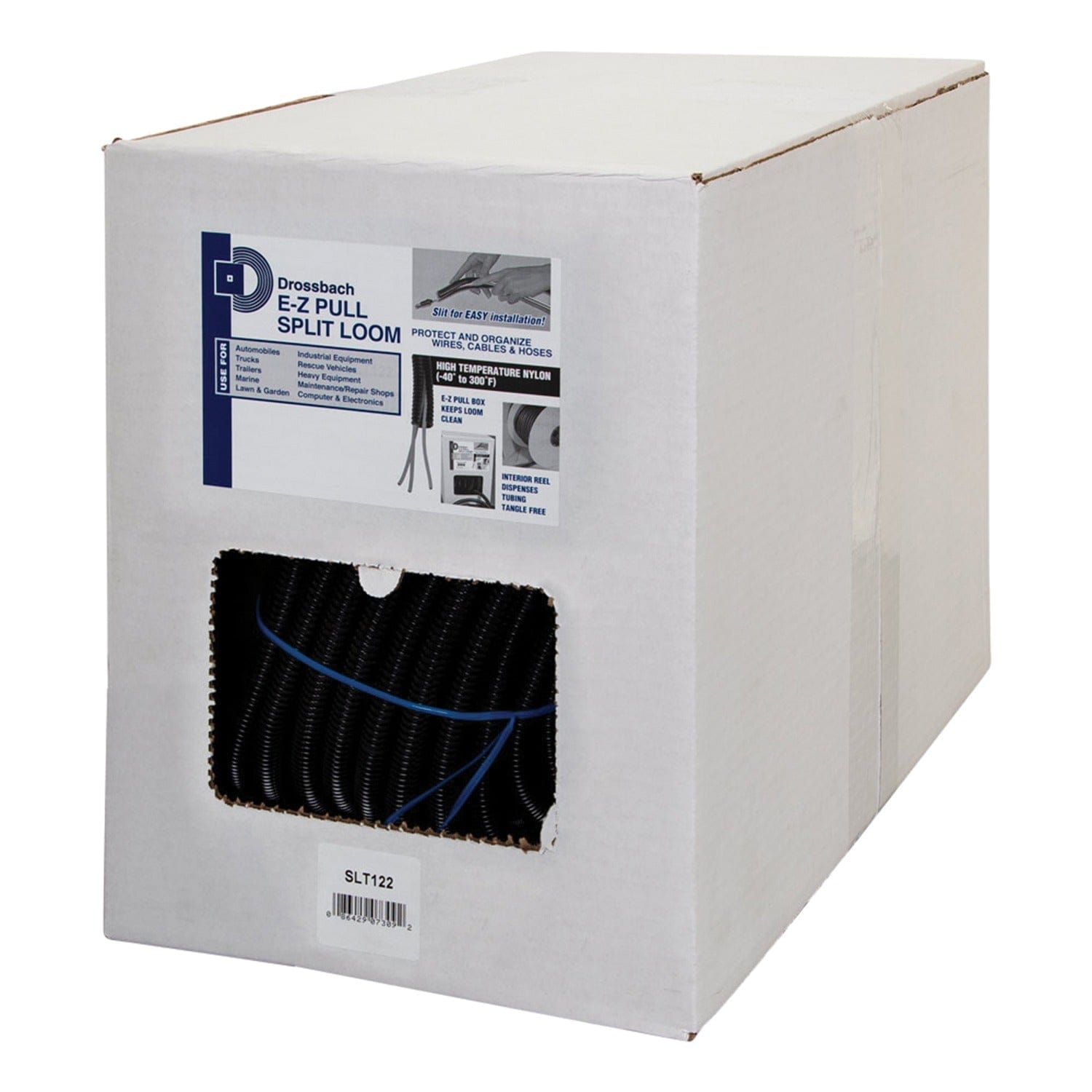 Install Bay Split Loom Tubing, 100-Ft. Coil, 1/2 In. Diameter