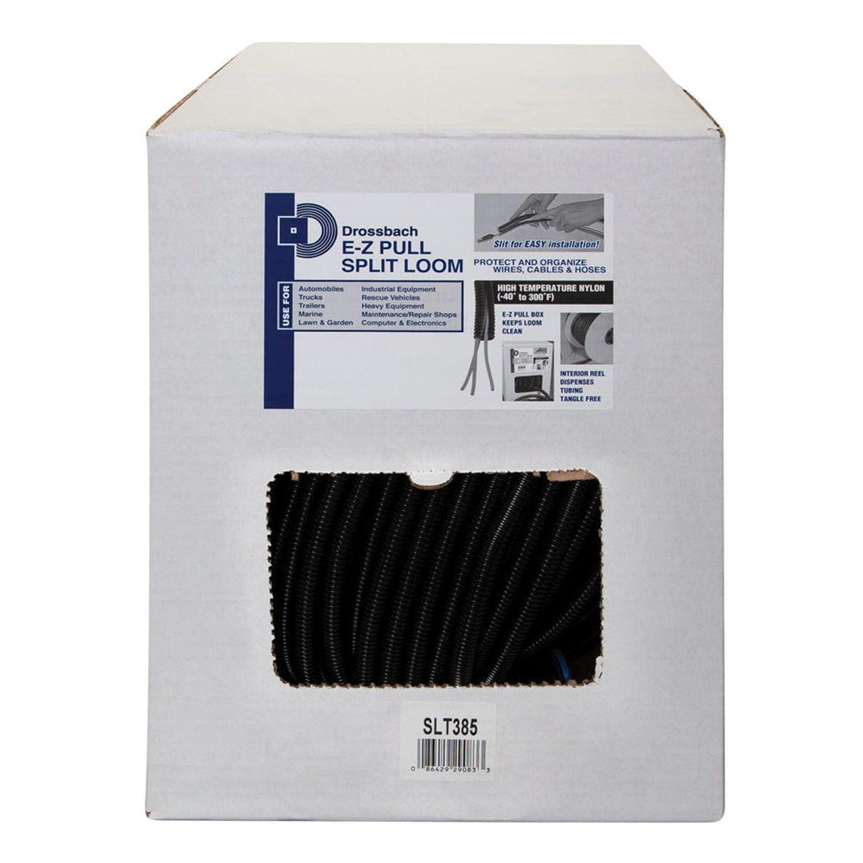 Install Bay Split Loom Tubing, 100-Ft. Coil, 3/8 In. Diameter