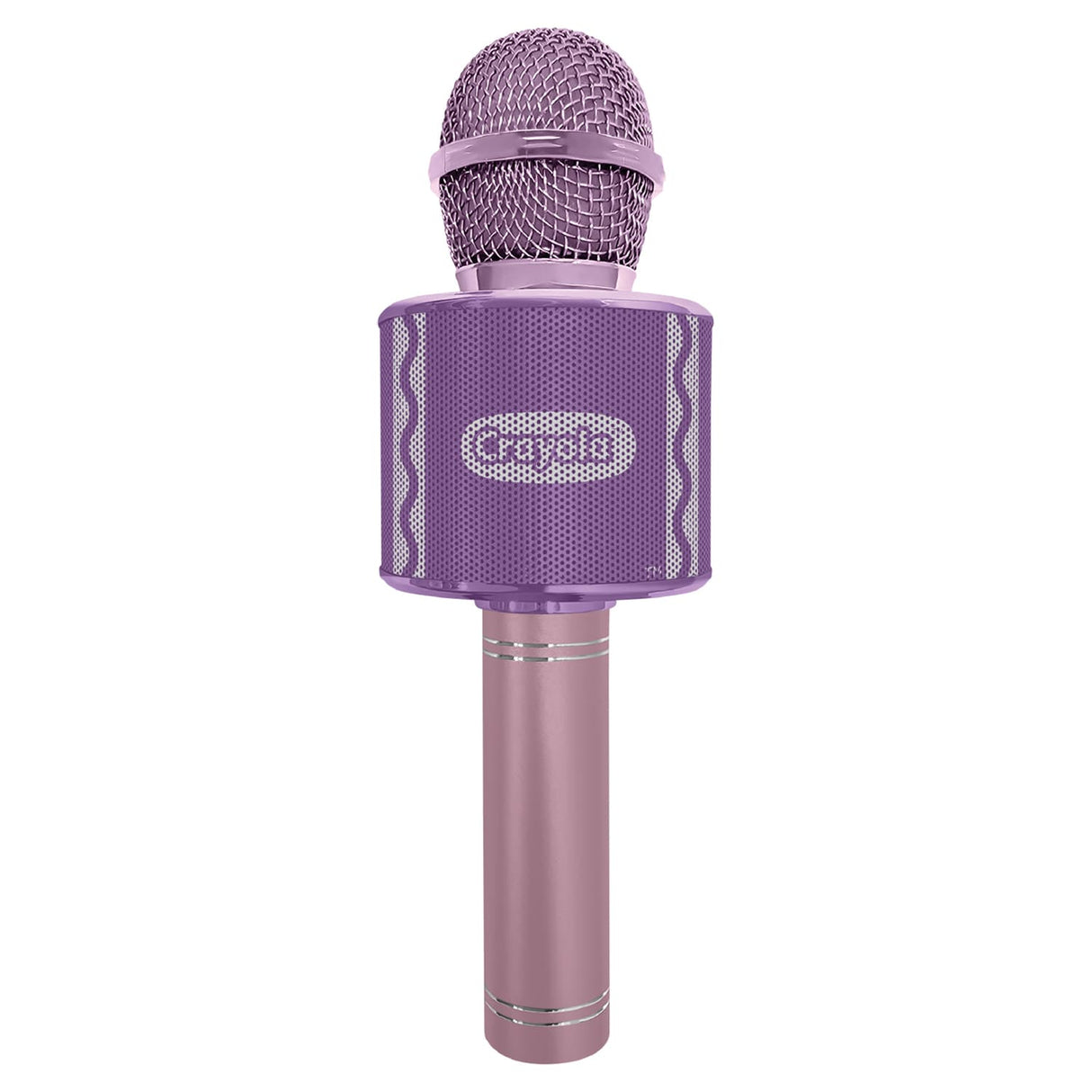 Crayola CKM150 Combo Bluetooth Karaoke Handheld Mic and 5-Watt Speaker, FM/USB/microSD, Aux In/Out, Vocal FX, up to 2 Hours Play Time, Pink