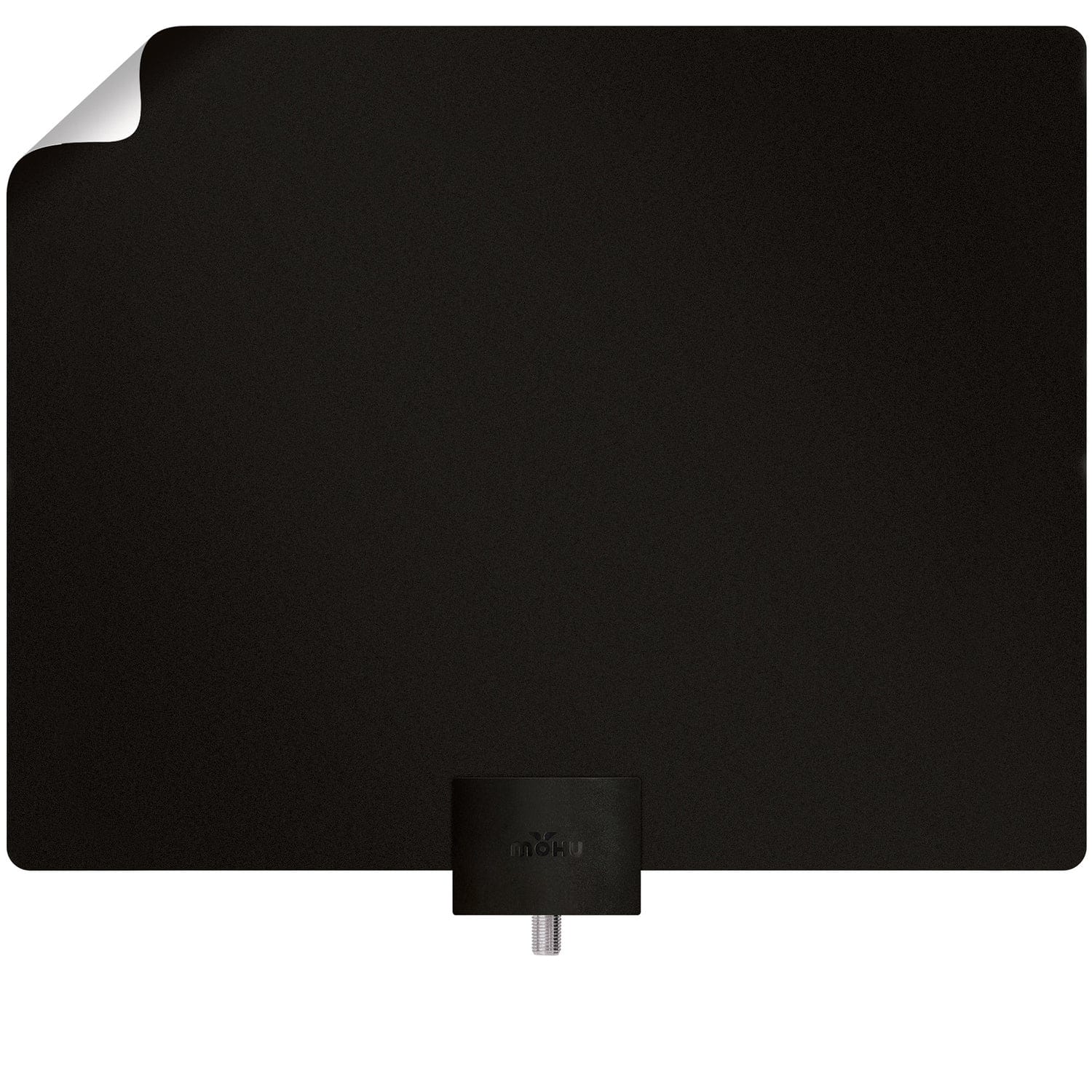 Mohu Leaf Plus Paper-Thin Indoor TV Antenna, Amplified, UHF VHF, 60-Mile Range, Multi-Directional, 4K 8K UHD, NEXTGEN TV, 12-Ft. Cable