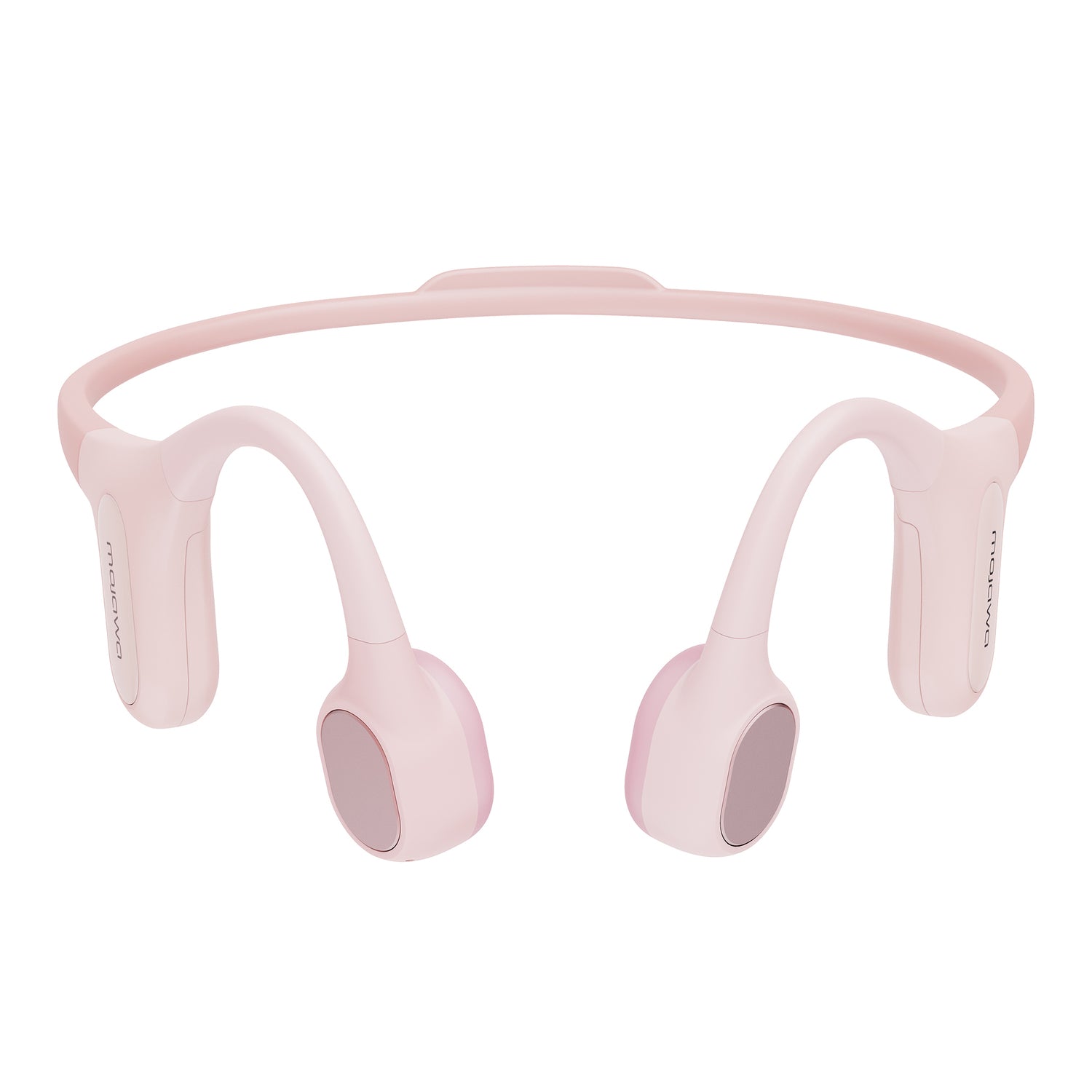 Mojawa Run Plus Bluetooth Bone-Conduction Waterproof Open-Ear Headphones with Microphone for Outdoor Sports, Pink
