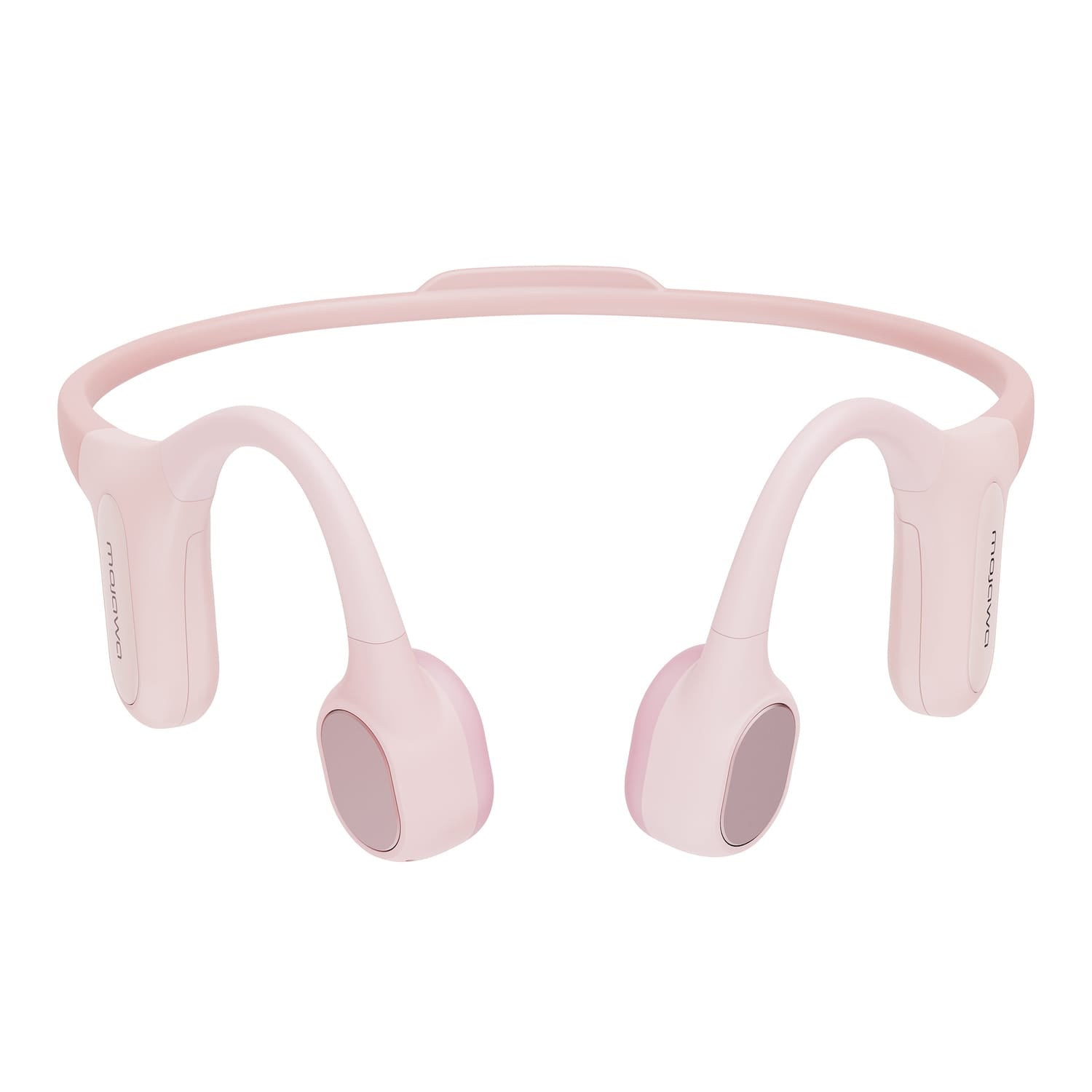 Mojawa Run Plus Bluetooth Bone-Conduction Waterproof Open-Ear Headphones with Microphone for Outdoor Sports, Pink