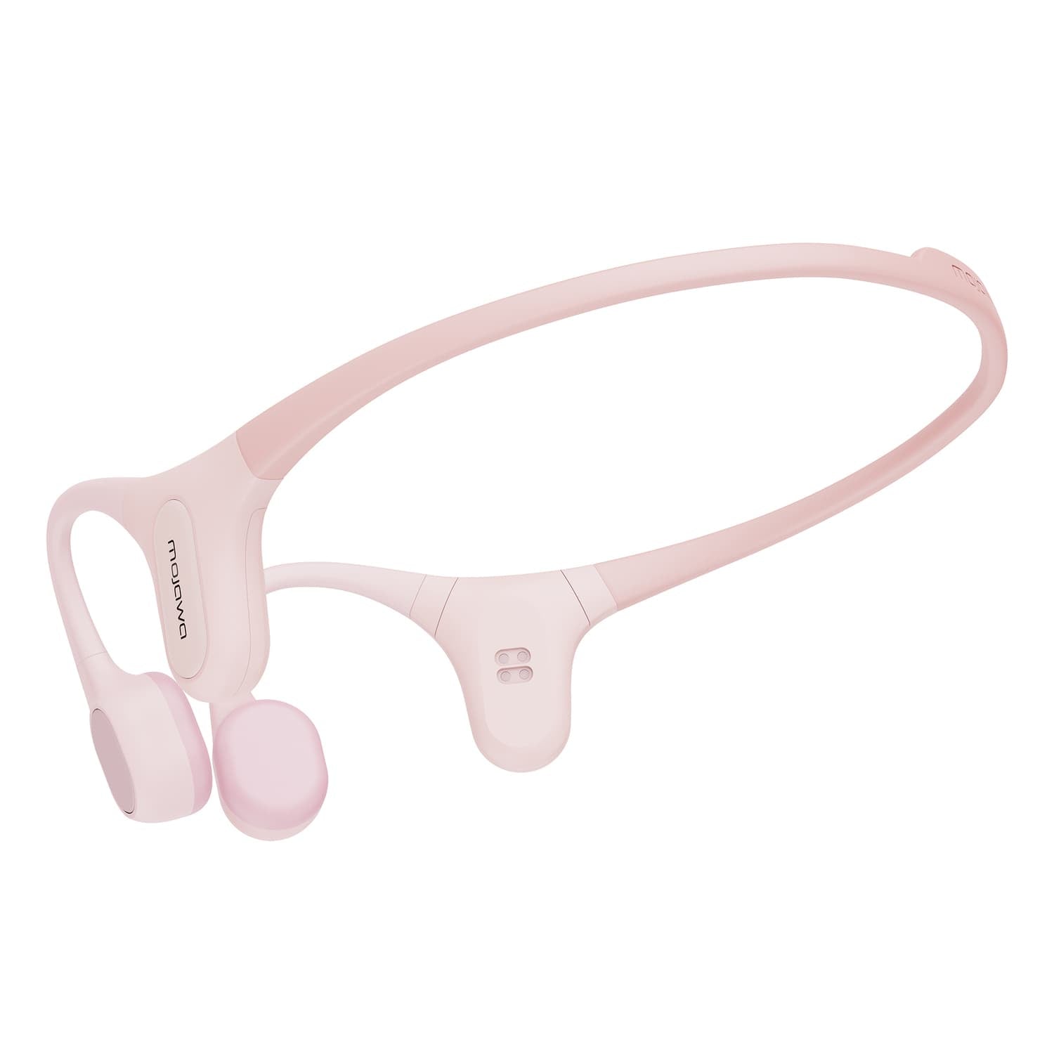Mojawa Run Plus Bluetooth Bone-Conduction Waterproof Open-Ear Headphones with Microphone for Outdoor Sports, Pink