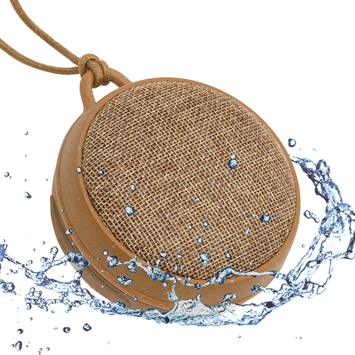 Maxell 3-Watt ECO Portable Bluetooth Rechargeable Speaker with Natural Wood Casing, Aux In, IPX7 Waterproof, up to 7 Hours of Play Time, Dark Wood