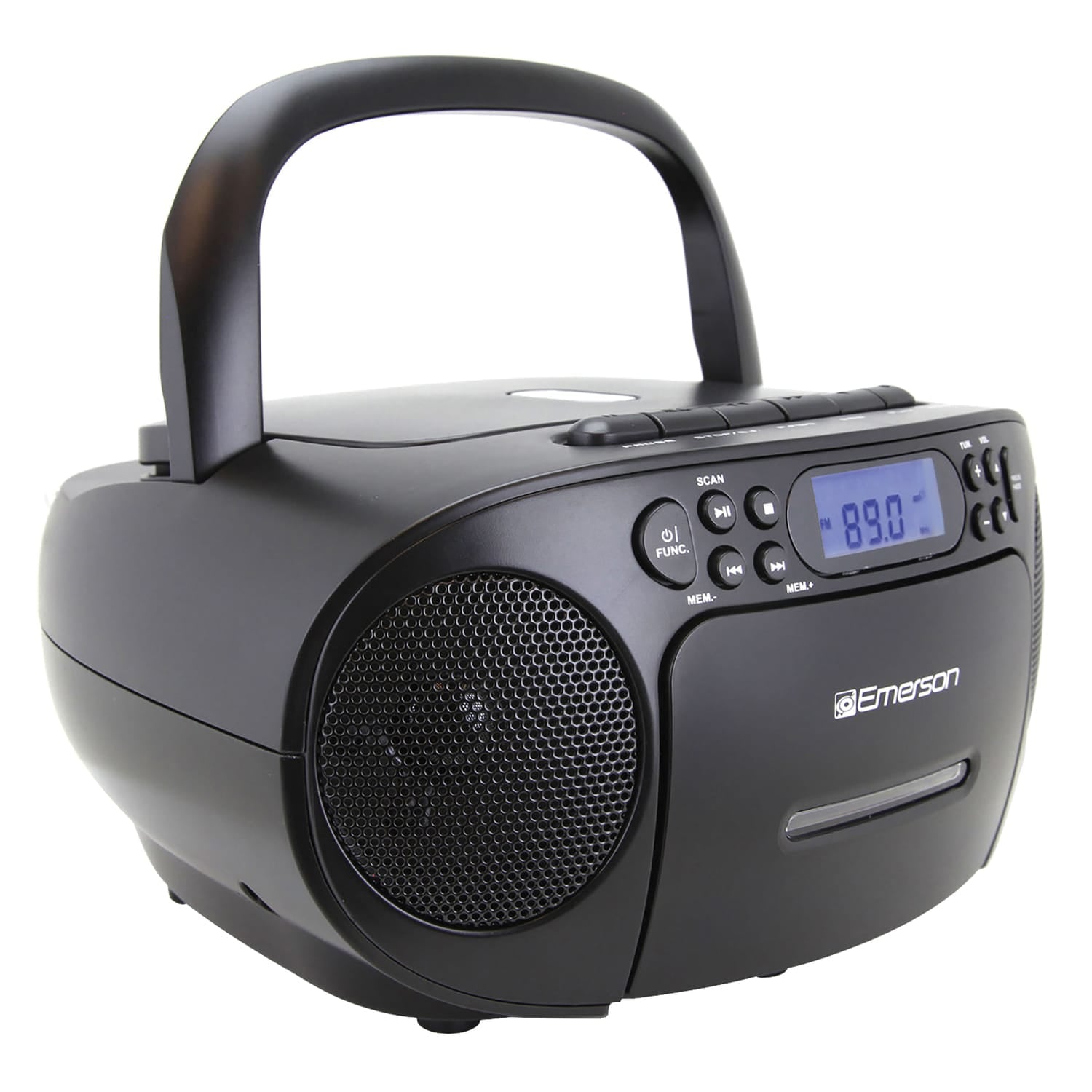 Emerson CD/Cassette/Radio Boom Box, EPB-3003, Black