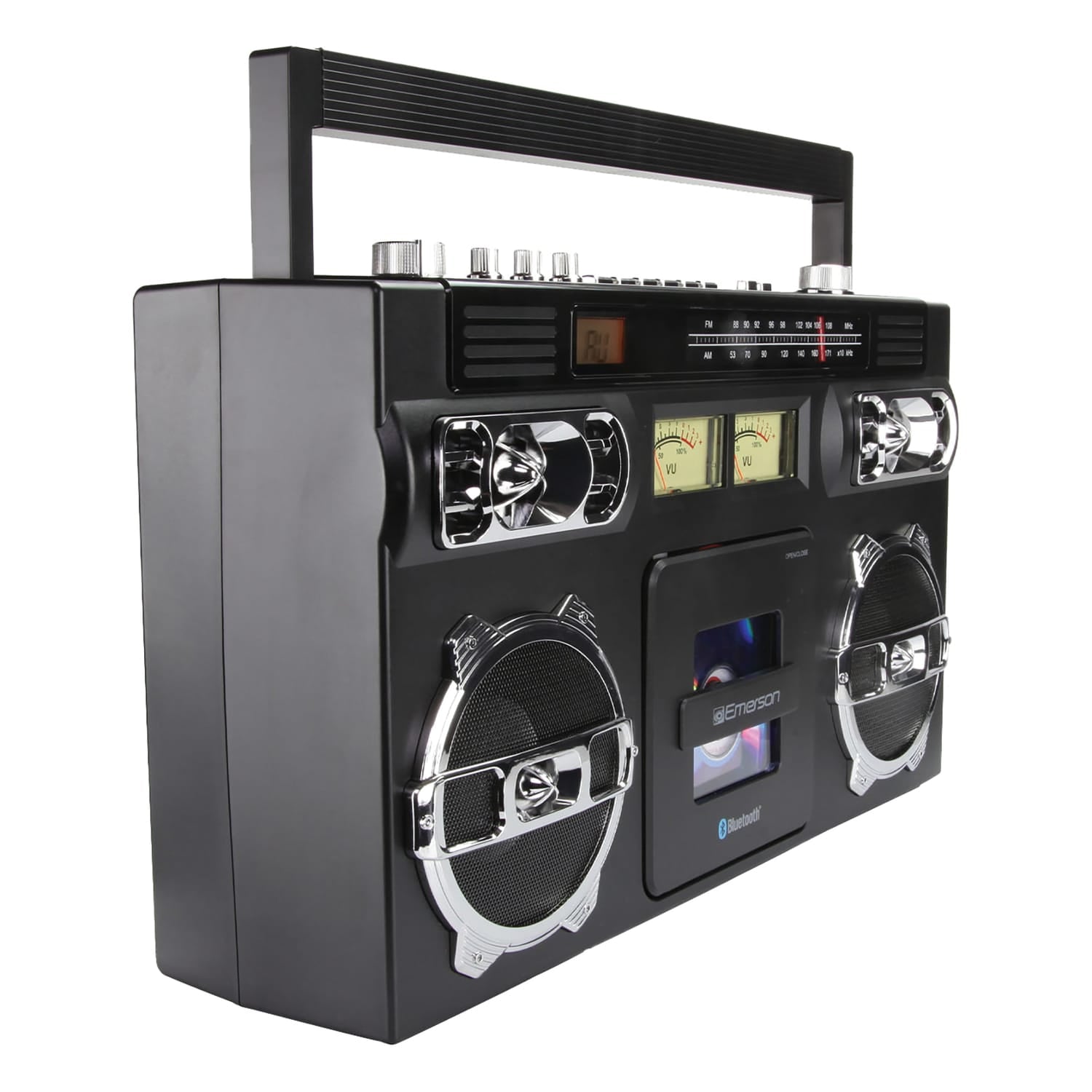 Emerson Bluetooth CD/Radio Retro Boom Box, Black, EPB-3004